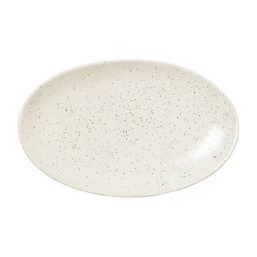 Pires oval Nordic Vanilla 22 cm - Cream with grains - Broste Copenhagen