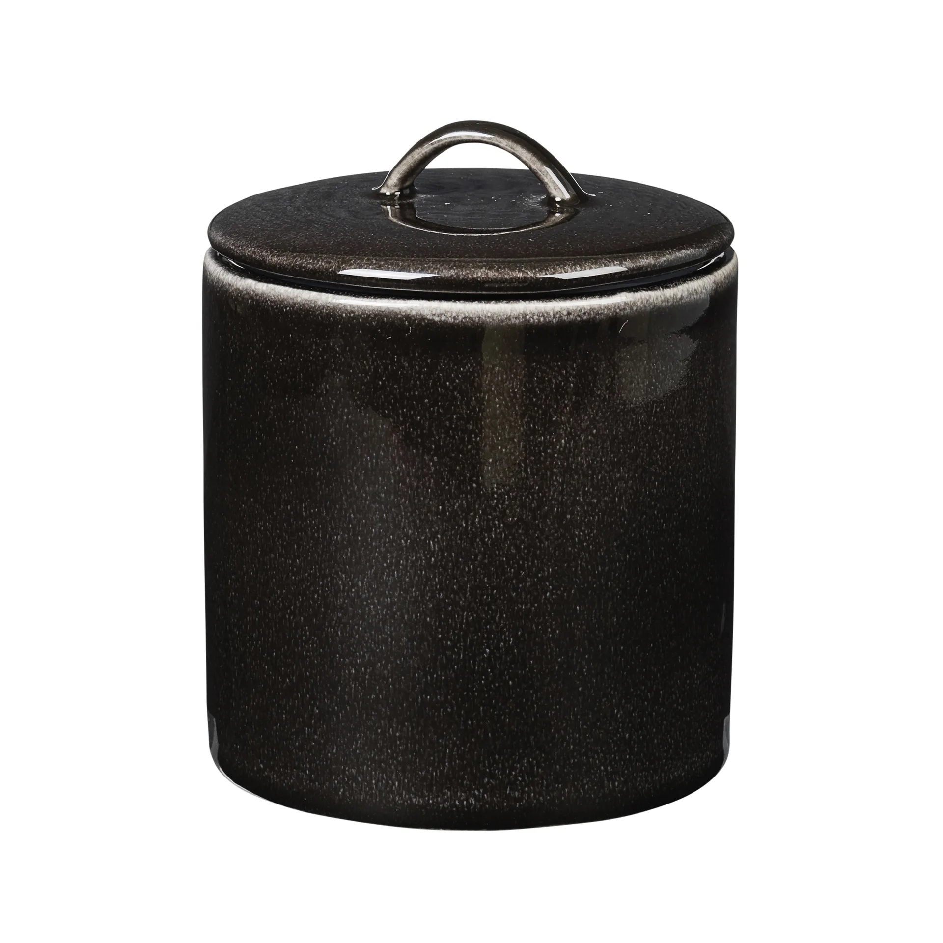 Pote com tampa Nordic Coal, 12 cm Broste Copenhagen