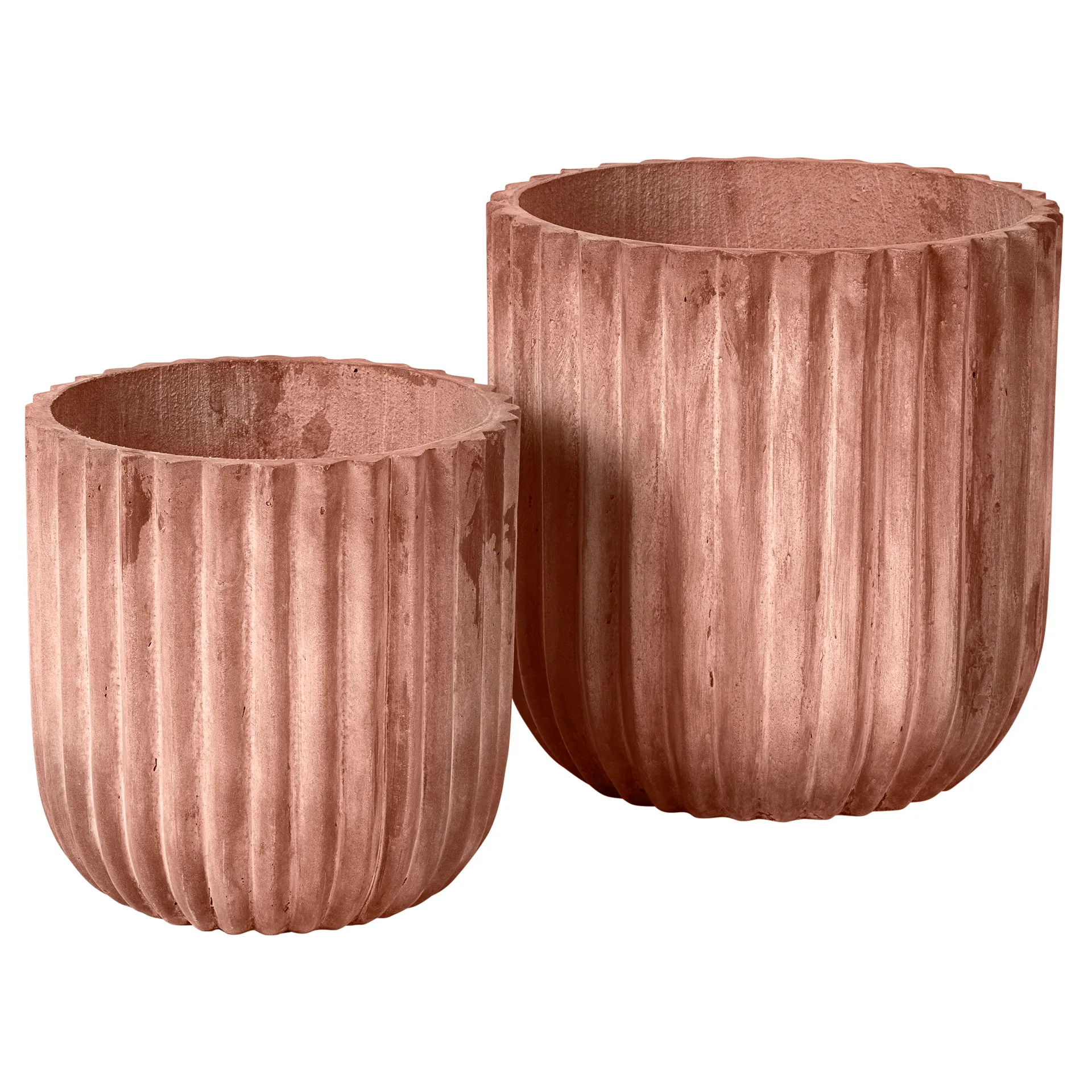 Pote de flores Fiber, 2 unid., Terracotta Broste Copenhagen