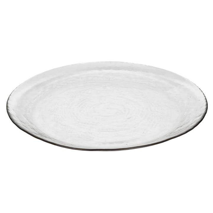 Prato de vidro Hammered Ø 27 cm, Transparente Broste Copenhagen