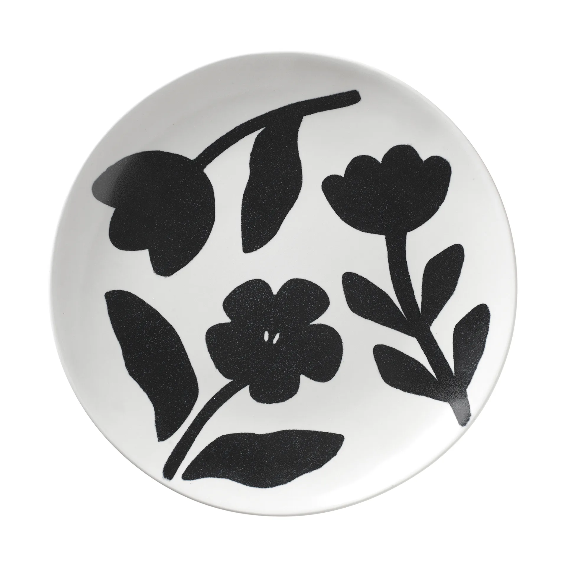 Prato Flora Ø26 cm, Black-off white Broste Copenhagen