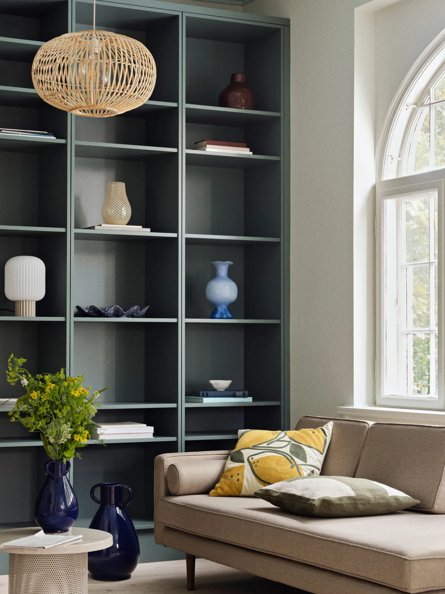 Simi vaso 44.6 cm, Azul escuro cobalto Broste Copenhagen