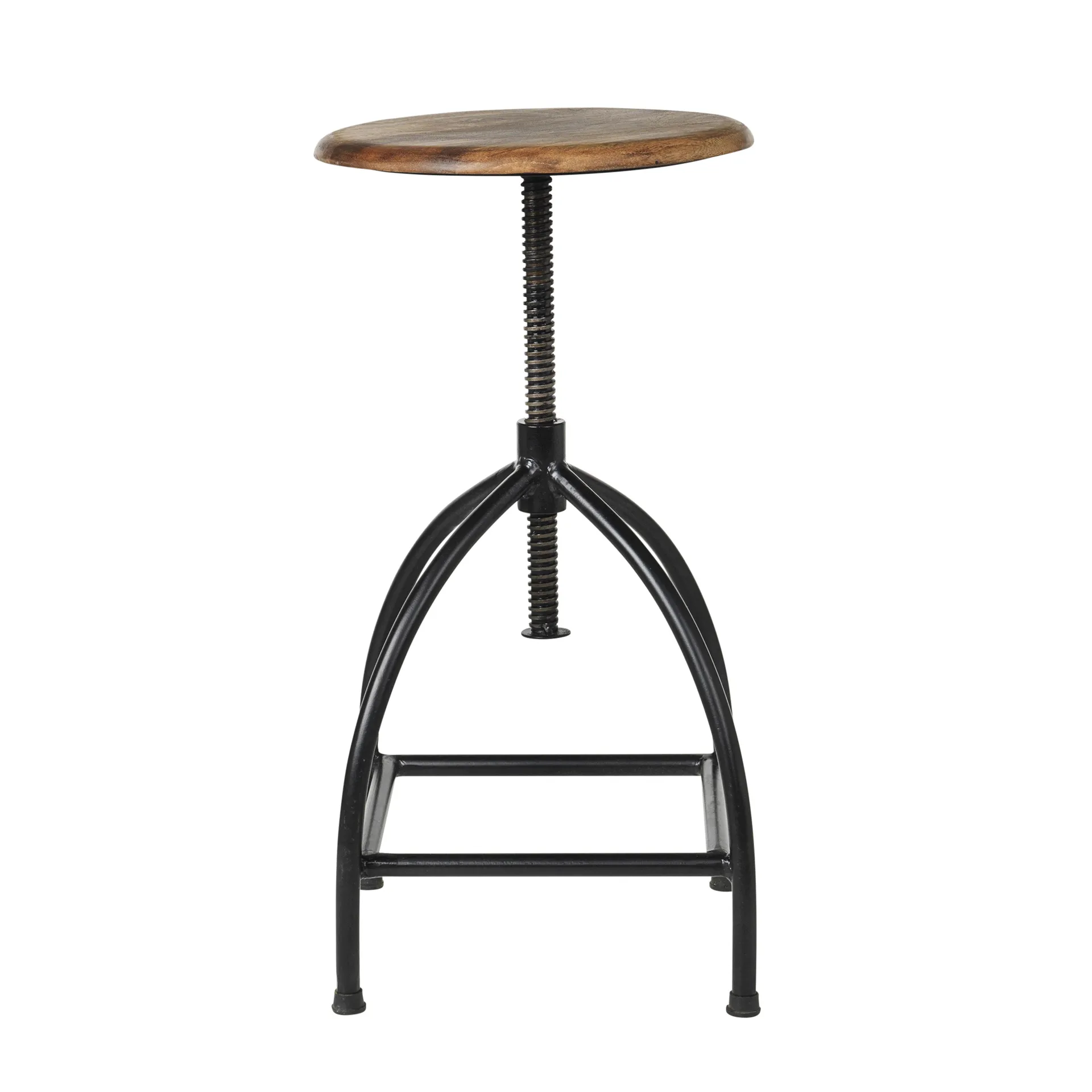 Sire banco redondo, Preto-natural, Ø33x73 cm Broste Copenhagen