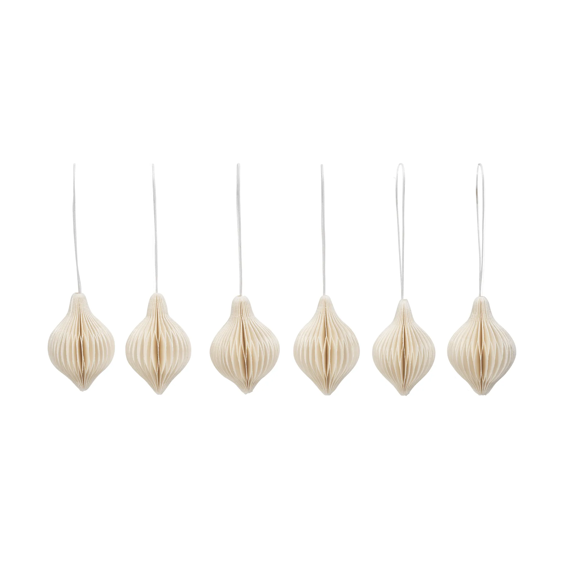 Spira ornamento de Natal, Off white Broste Copenhagen