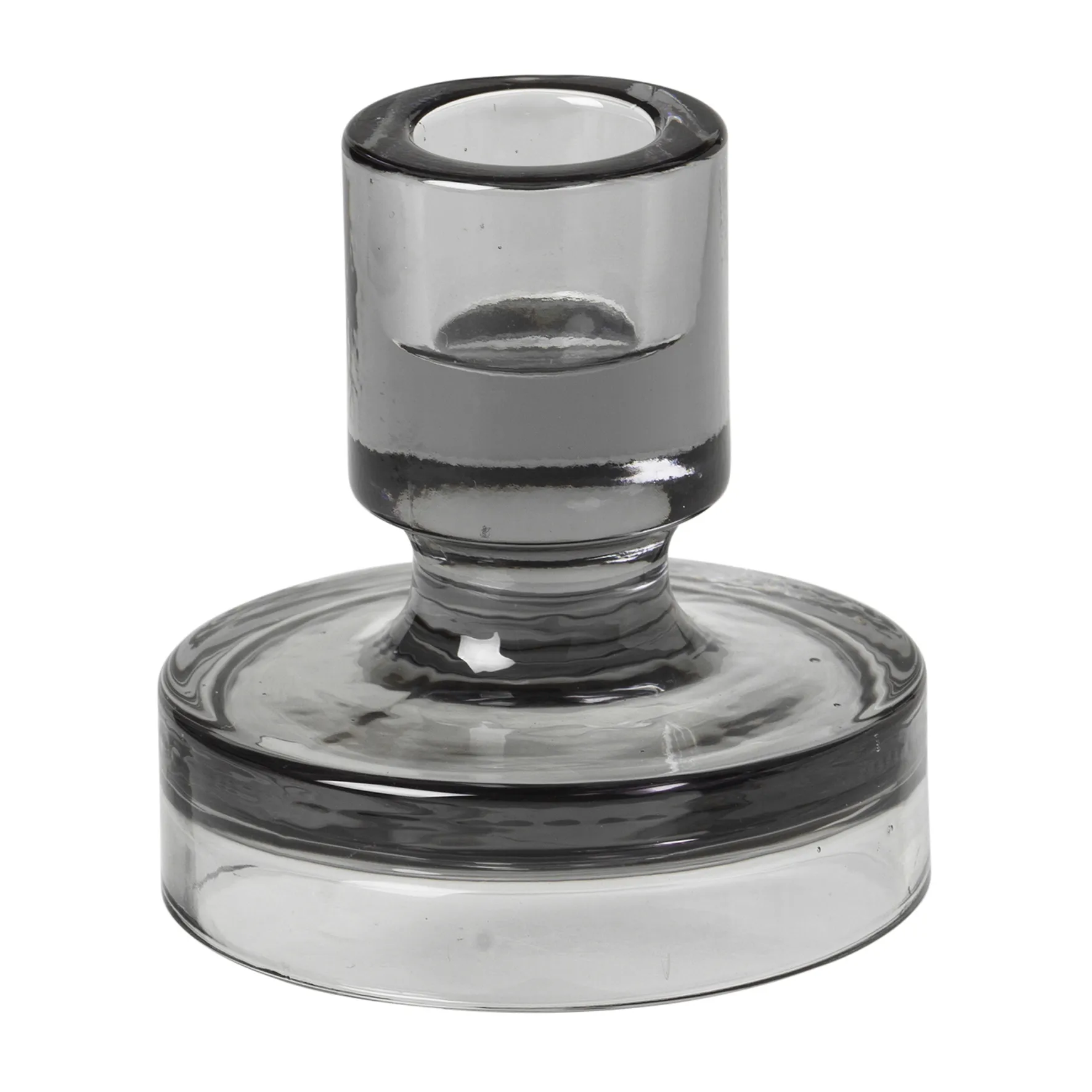 Suportes de velas Petra - smoked pearl dark grey, 8 cm Broste Copenhagen