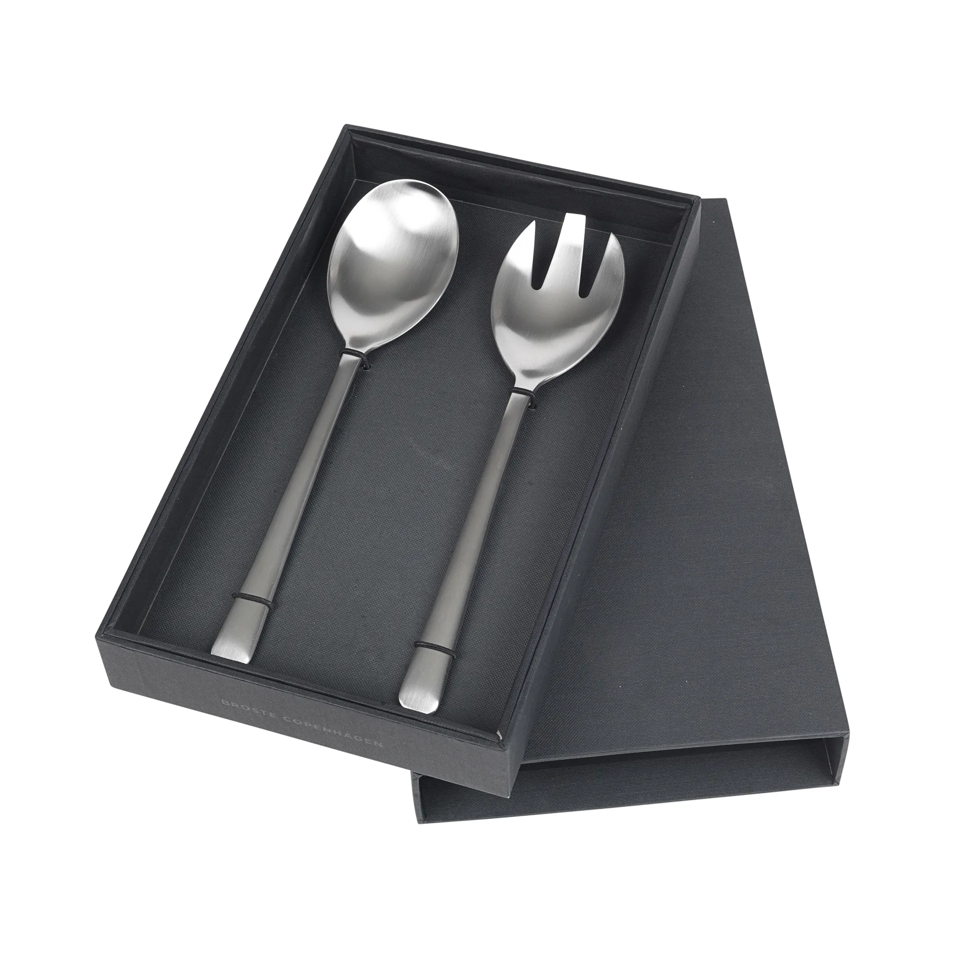 Talheres de salada Hune, 2 peças, Brushed satine Broste Copenhagen