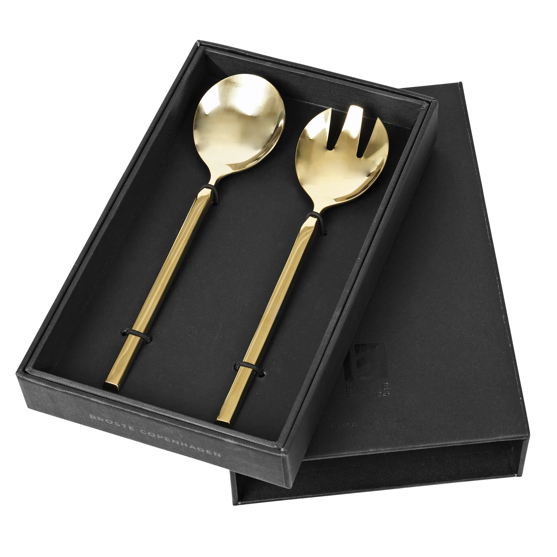 Talheres de salada Tvis, 2 un., dourado Broste Copenhagen