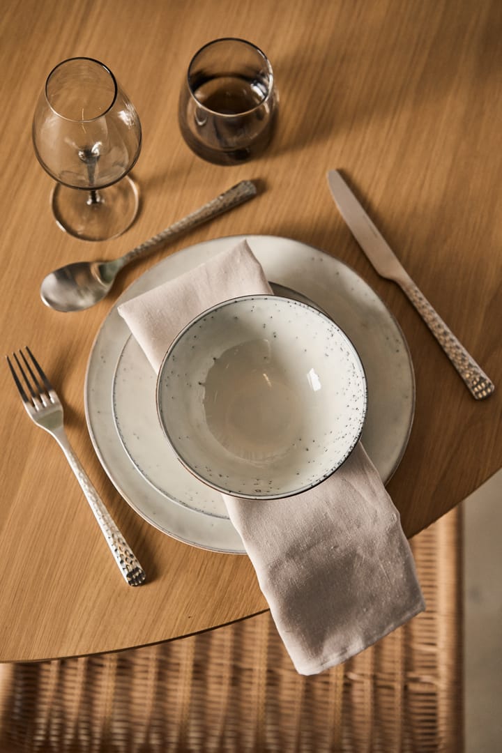 Talheres Hune, 16 peças, Brushed satin hammered Broste Copenhagen