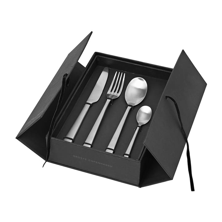 Talheres Hune, 16 peças, Brushed satin Broste Copenhagen