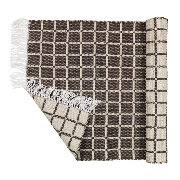 Tapete algodão Henny 140x200 cm, light grey-aubergine Broste Copenhagen