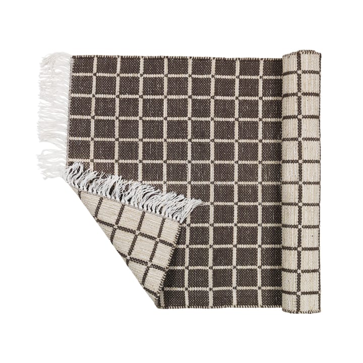 Tapete algodão Henny 70x140 cm, light grey-aubergine Broste Copenhagen
