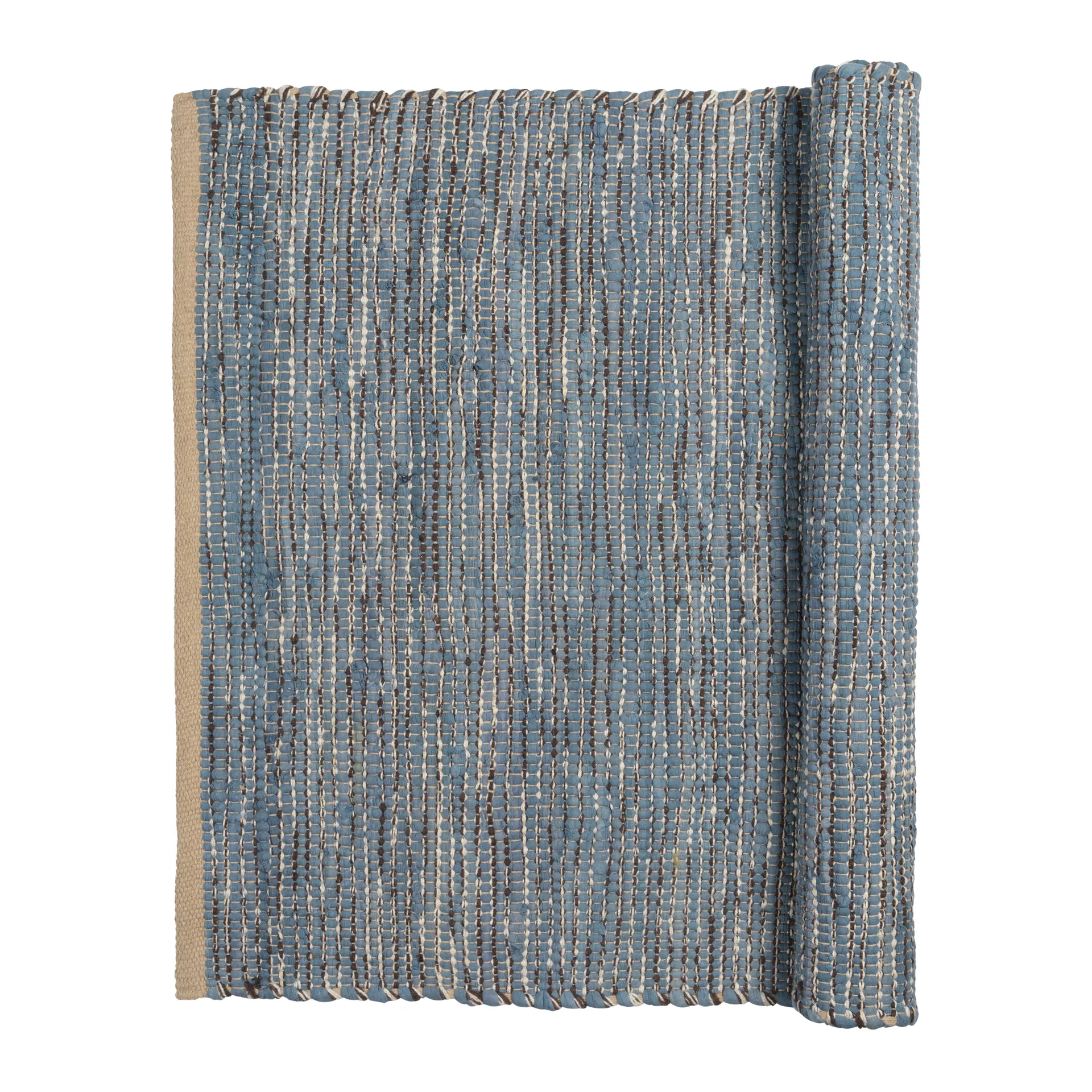 Tapete Magda cotton 80x250 cm, flint stone blue Broste Copenhagen