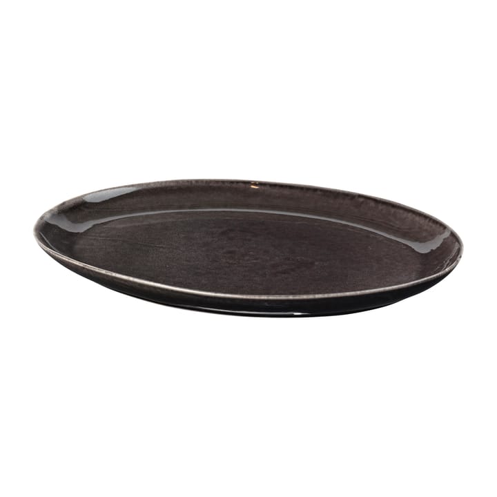 Travessa oval Nordic Coal 26,5x36,5 cm - Charcoal - Broste Copenhagen