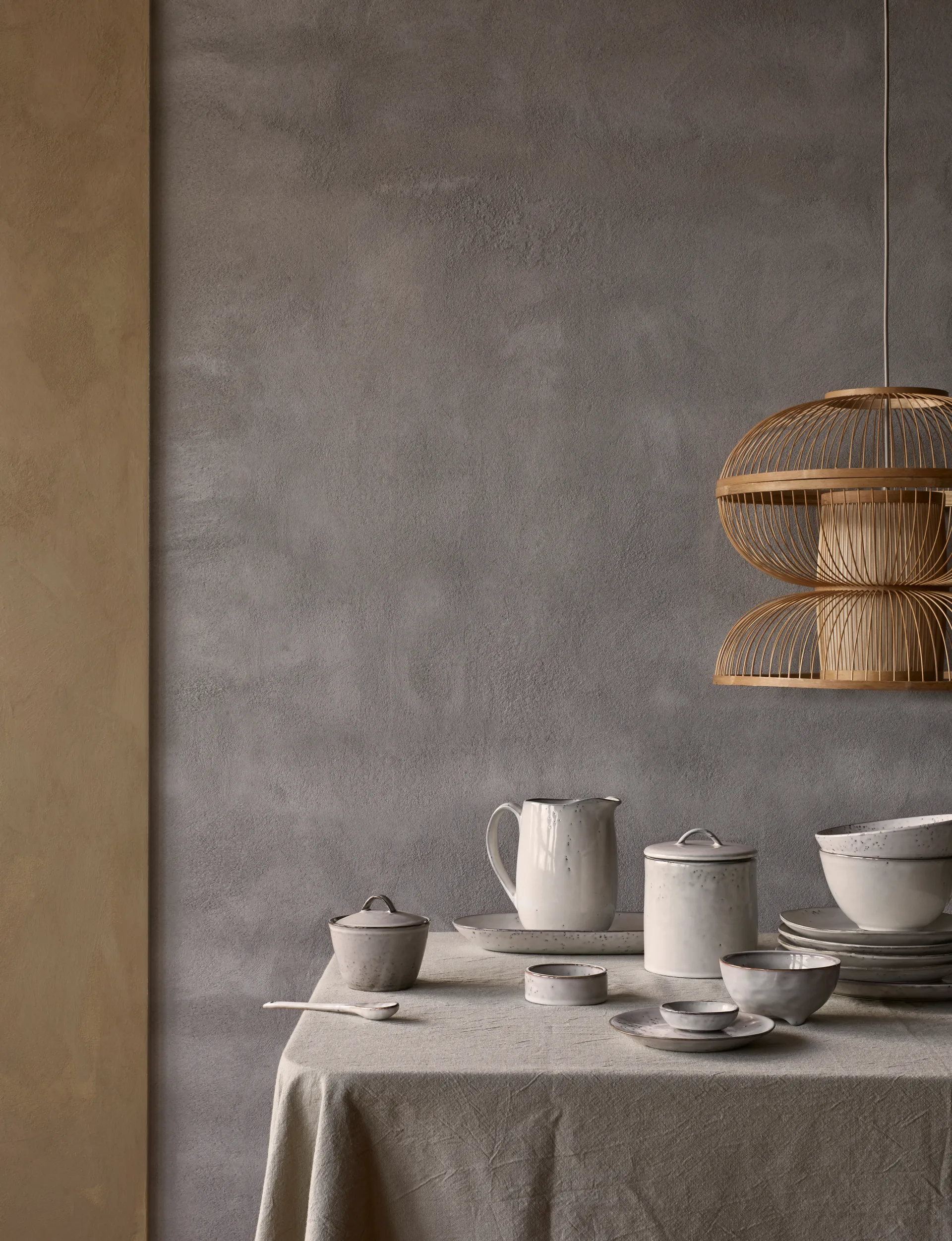 Travessa oval Nordic Sand, 13,6x22 cm Broste Copenhagen