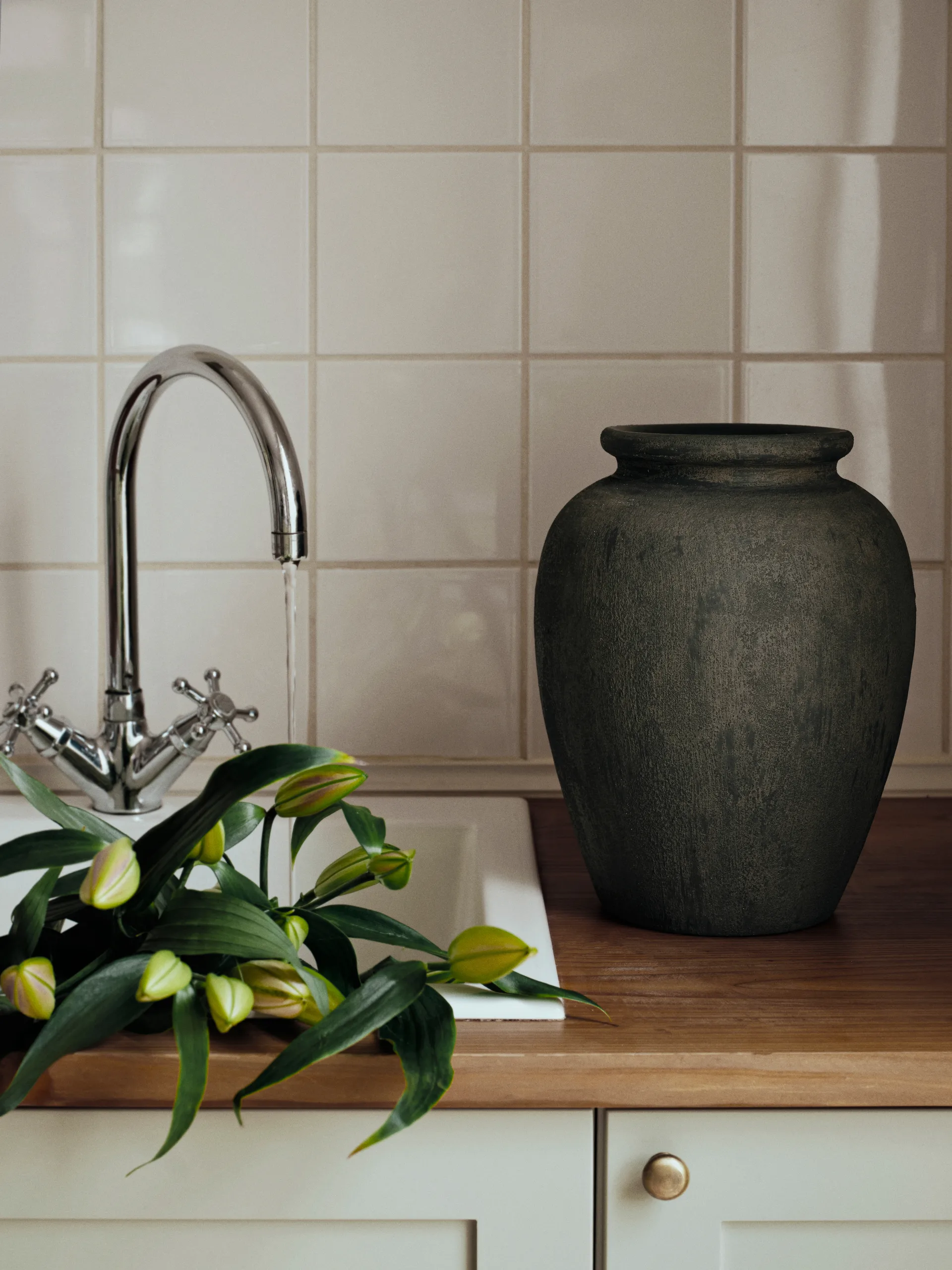 Uma vaso, Rústico castanho escuro, 30 cm Broste Copenhagen