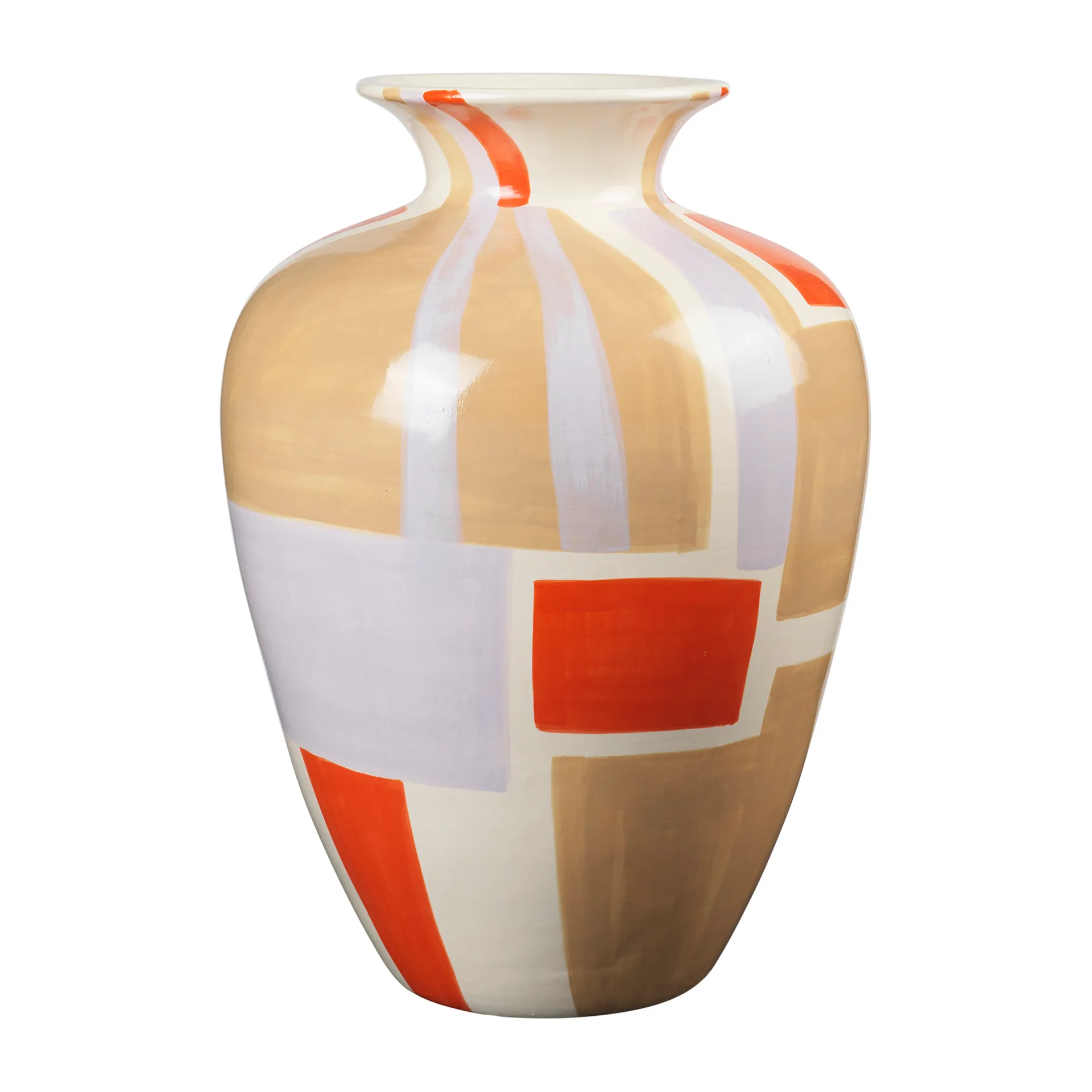 Vaso Dana 50 cm, Off-white-orange-purple-grey Broste Copenhagen