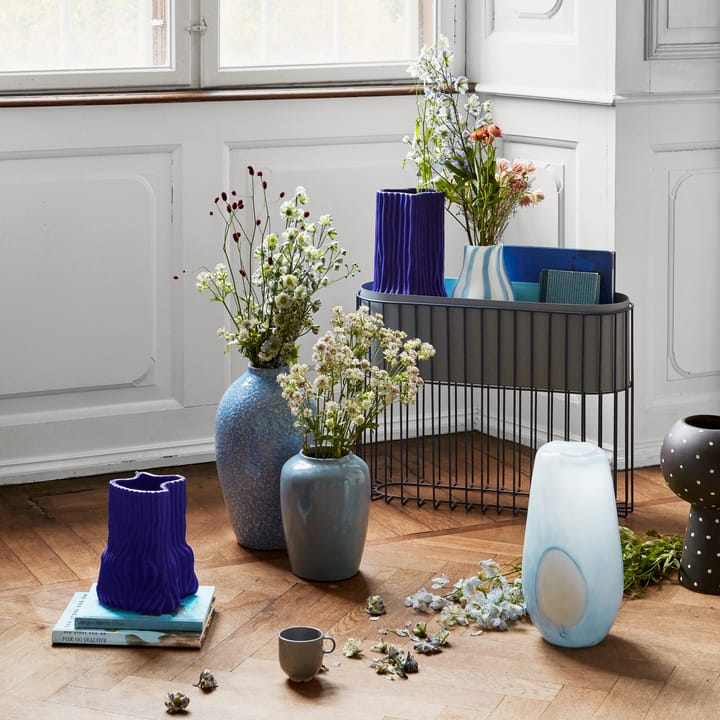 Vaso de cerâmica Cph Curve 24,5 cm, azul escuro Broste Copenhagen