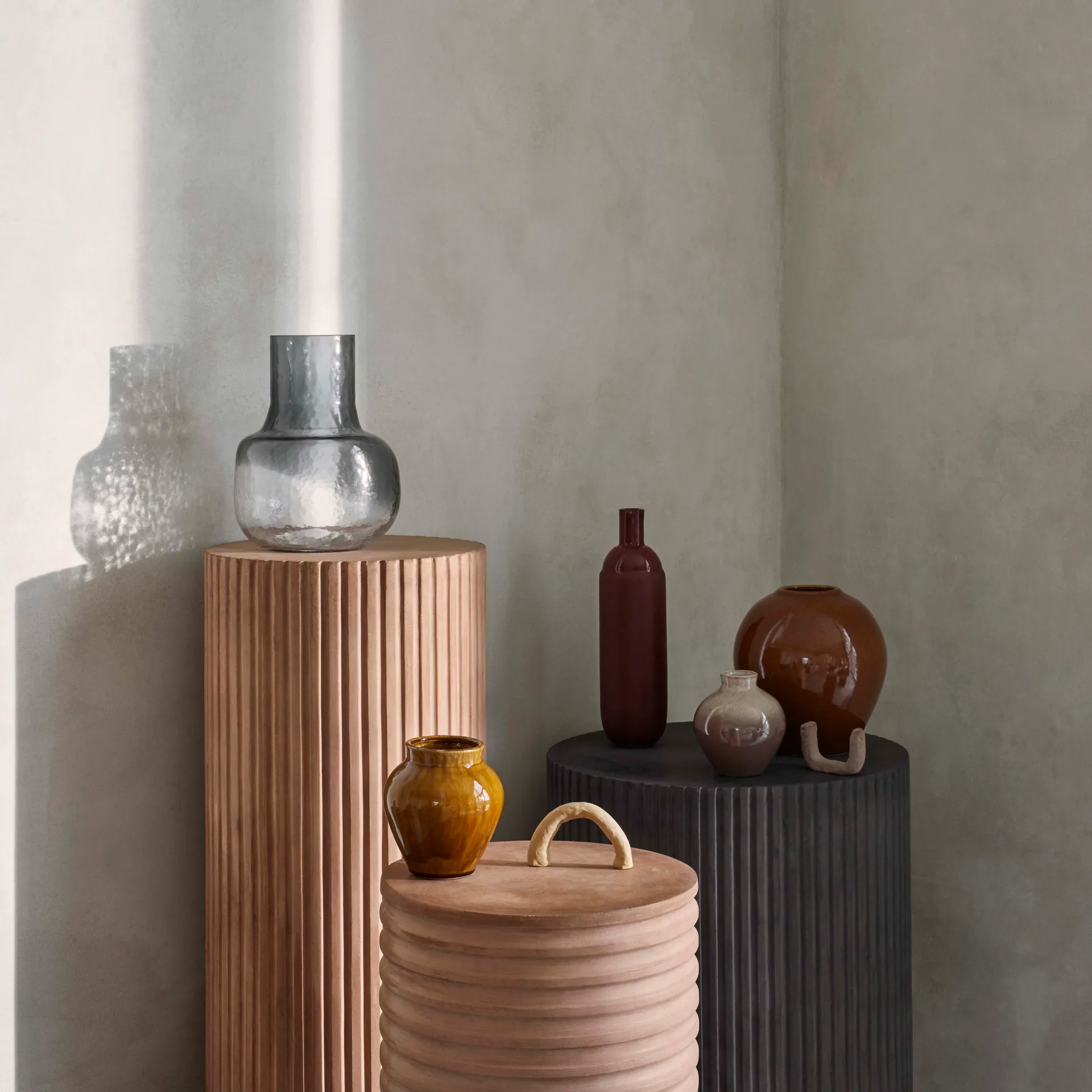 Vaso de cerâmica Ingrid 14,5 cm, 3 un., apple cinnamon Broste Copenhagen