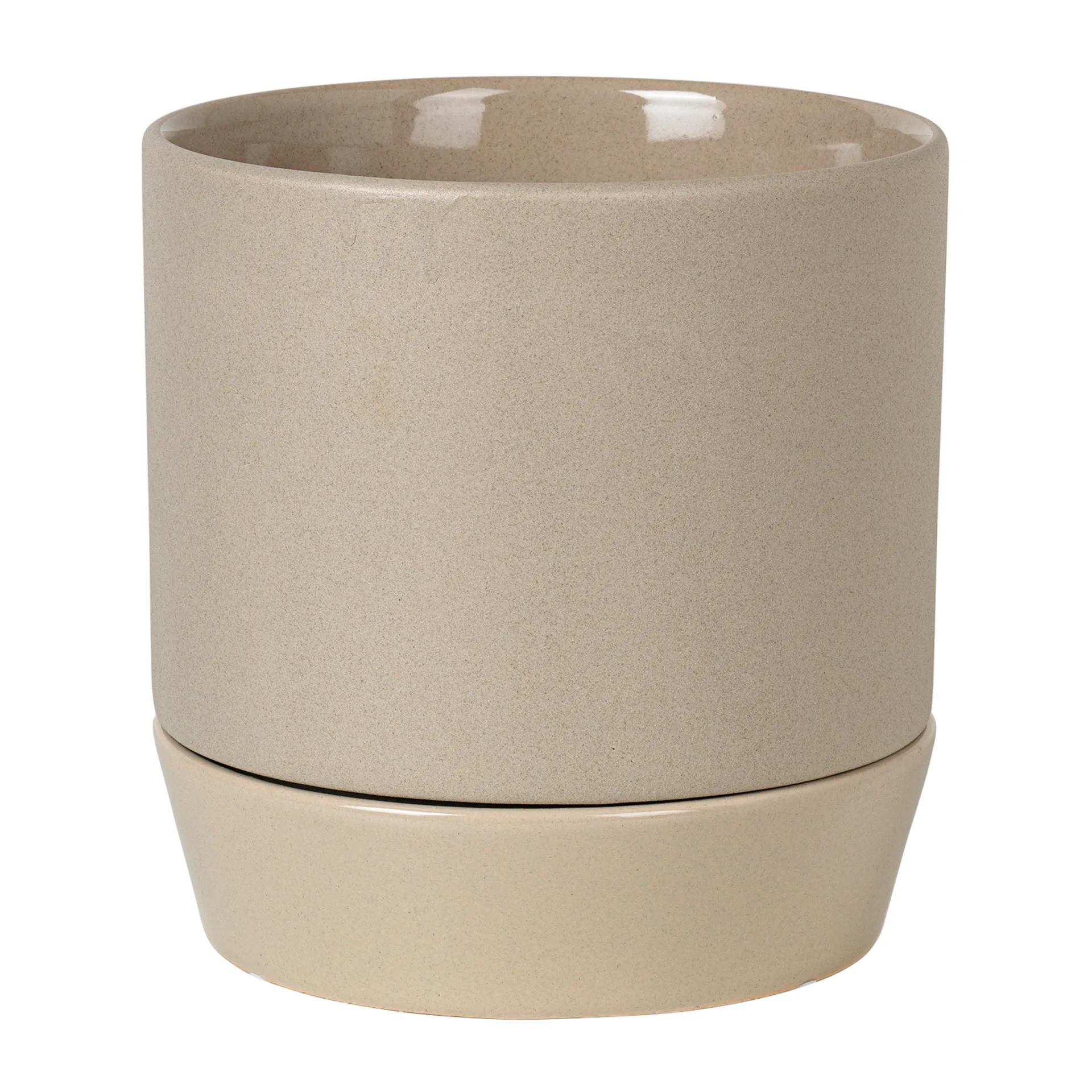 Vaso de flores com prato Denise Ø18 cm, Dove grey Broste Copenhagen