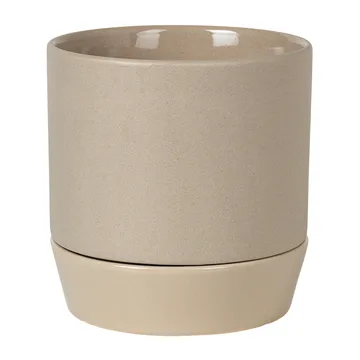 Vaso de flores com prato Denise Ø18 cm - Dove grey - Broste Copenhagen