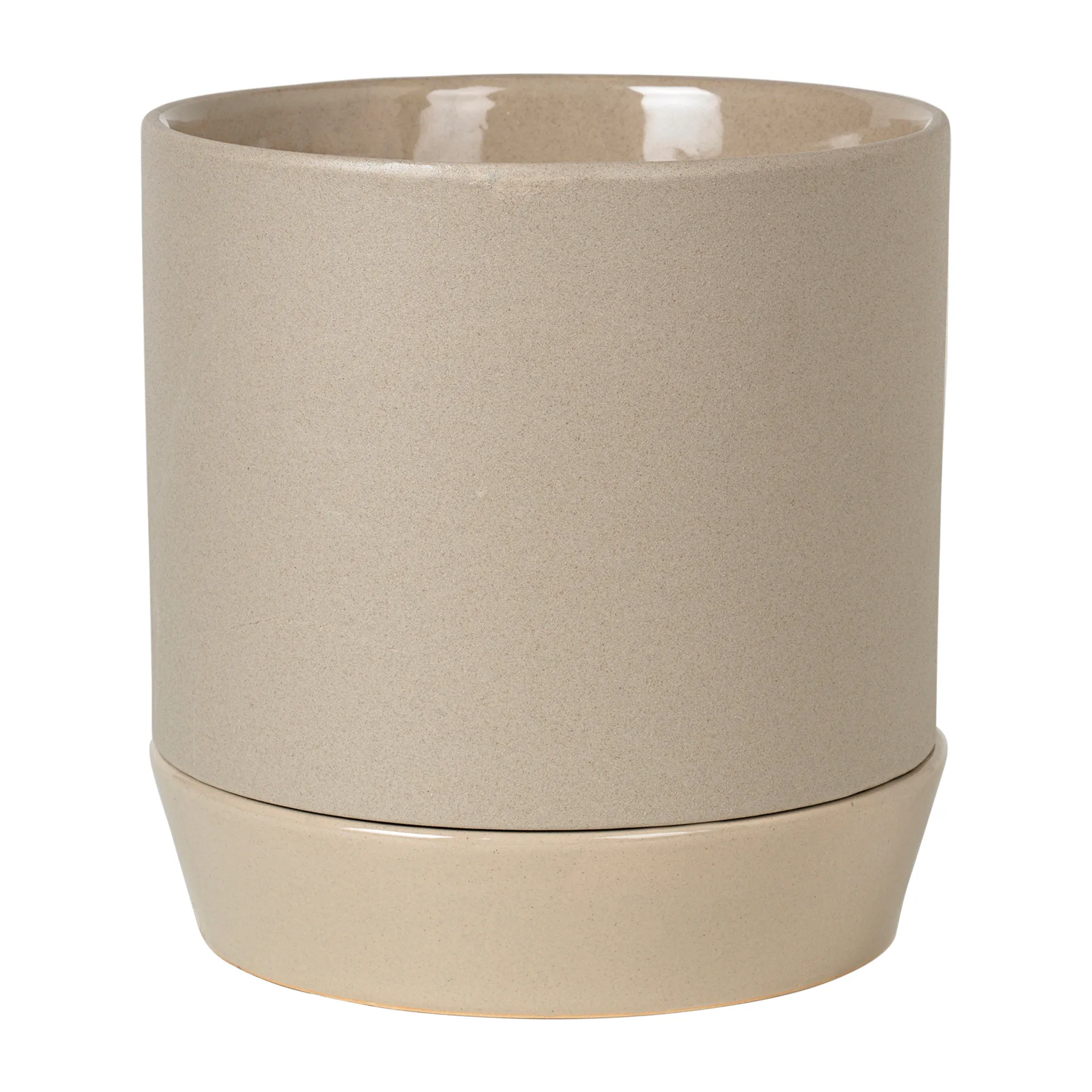 Vaso de flores com prato Denise Ø21 cm, Dove grey Broste Copenhagen
