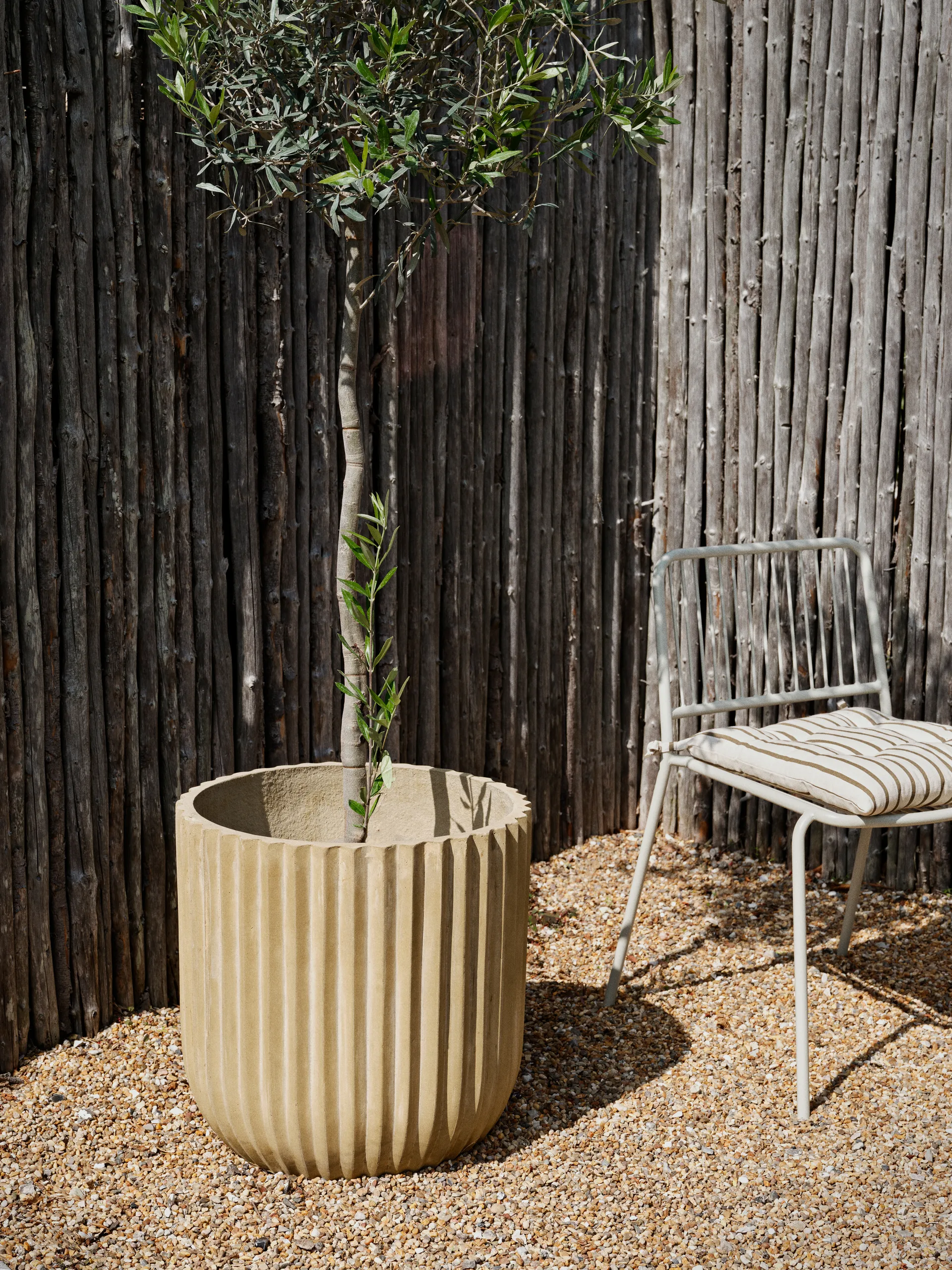 Vaso de flores Fiber Ø50 cm, Antique beige Broste Copenhagen