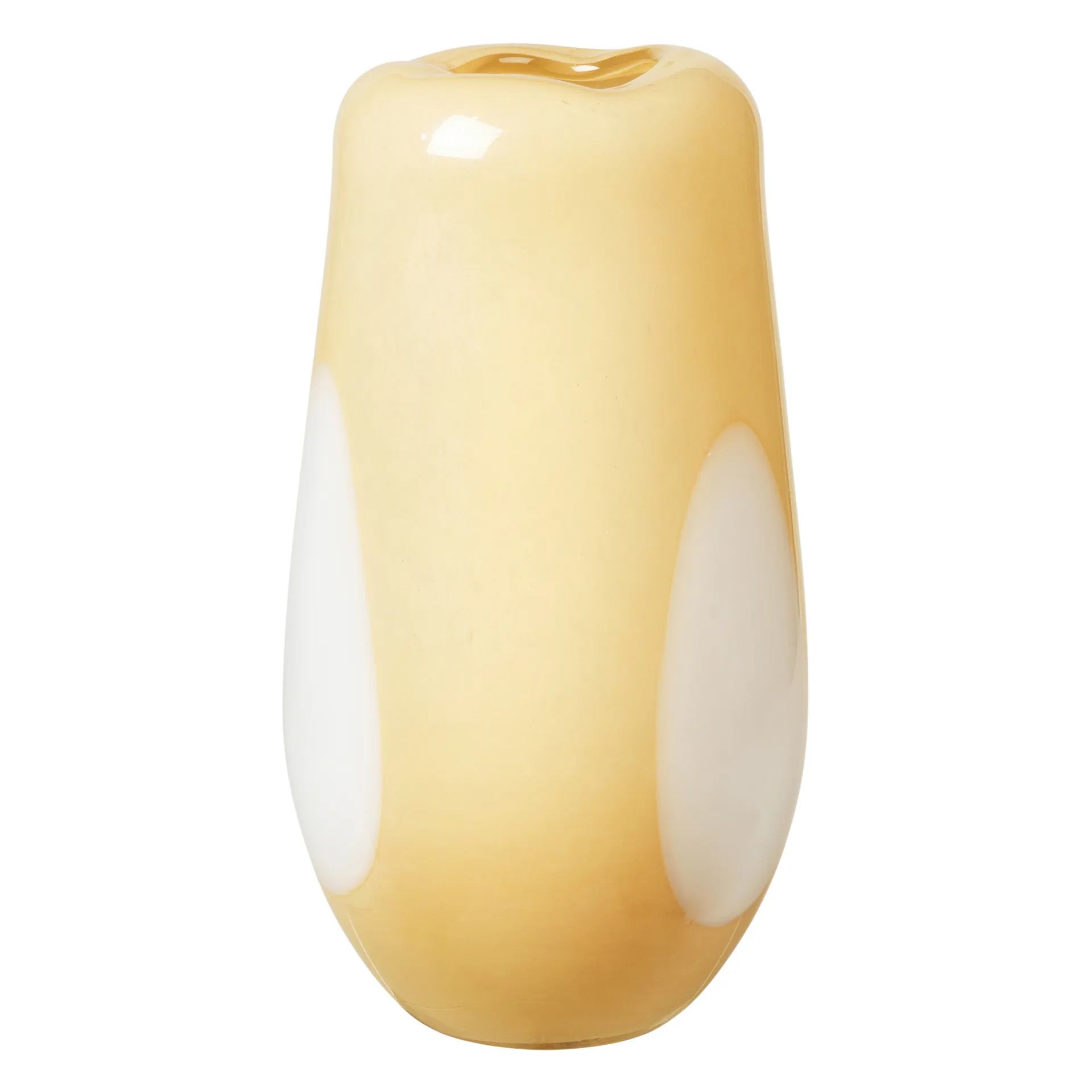 Vaso de vidro Ada Dot 37 cm, golden fleece yellow Broste Copenhagen