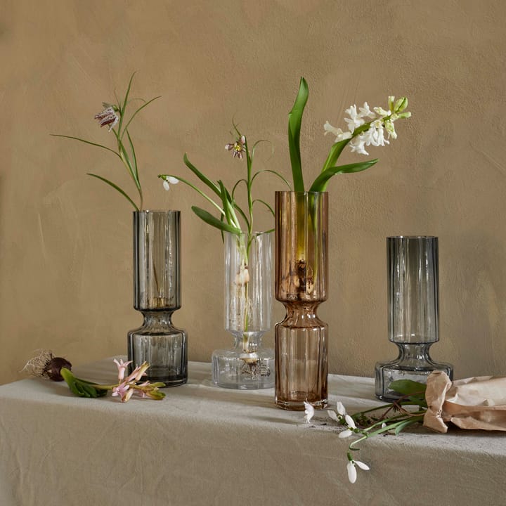 Vaso de vidro Hyacint 24,9 cm, smoked pearl Broste Copenhagen