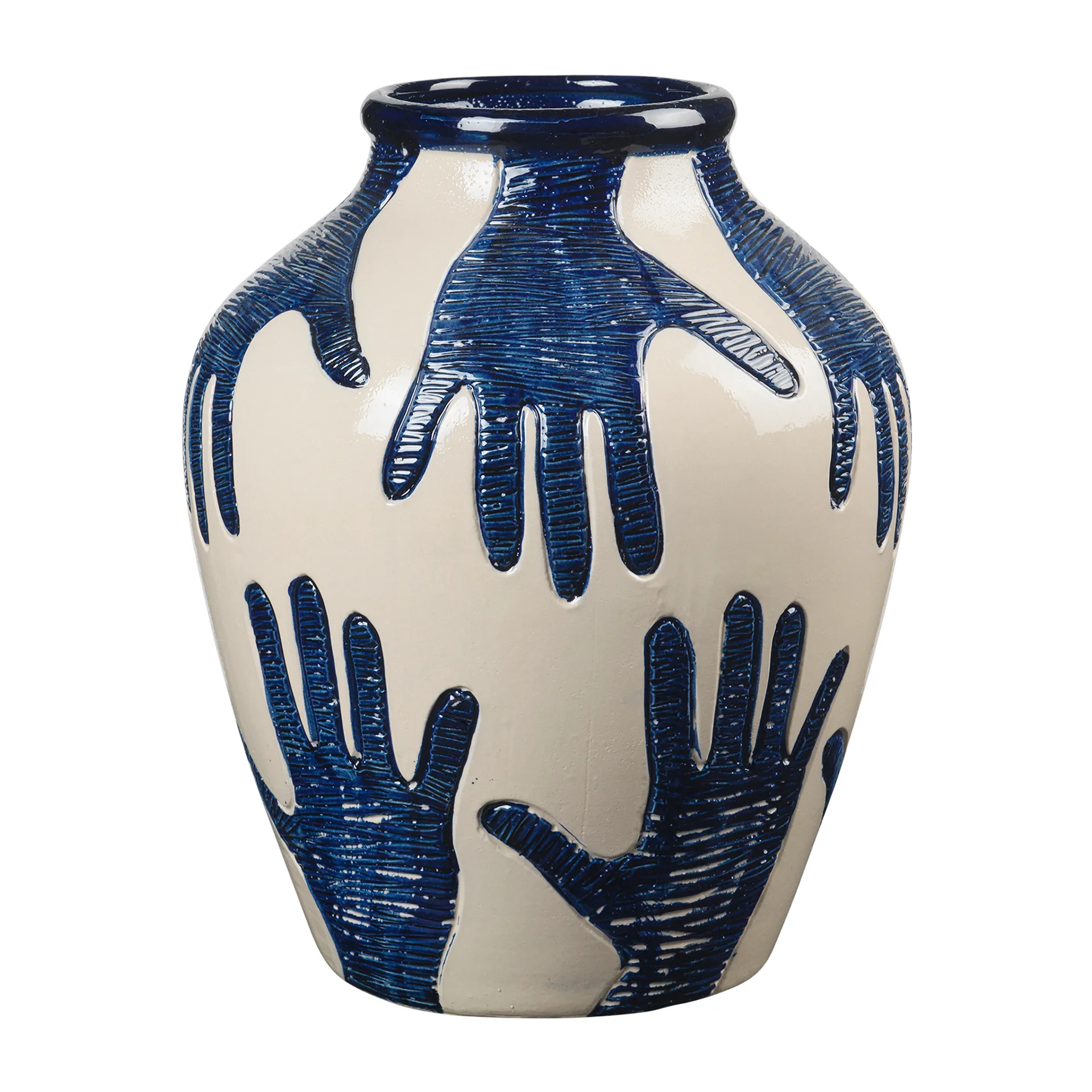 Vaso Mime 40 cm, Intense blue-rainy day Broste Copenhagen