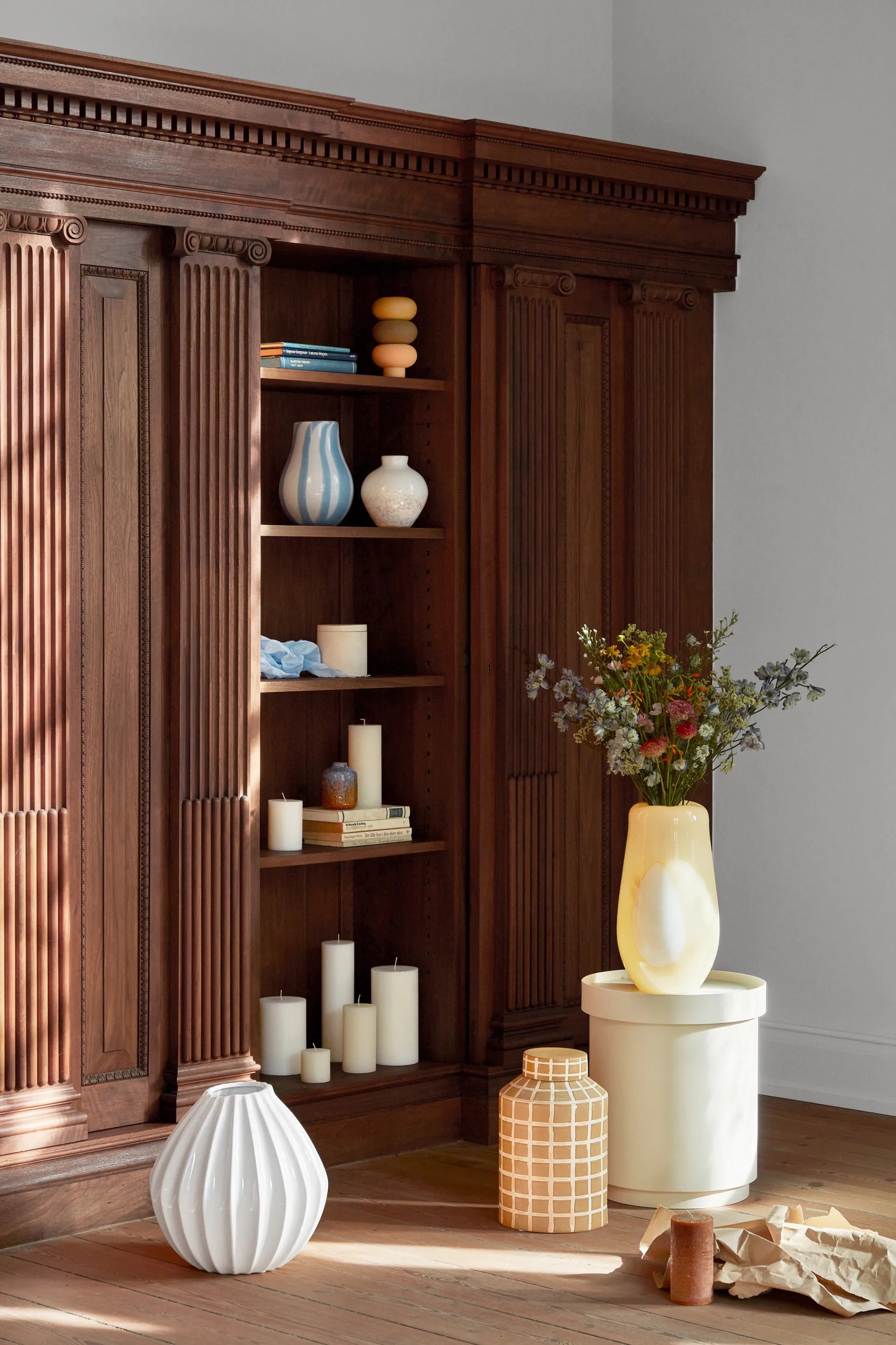 Vaso Wide marfim, 40 cm Broste Copenhagen