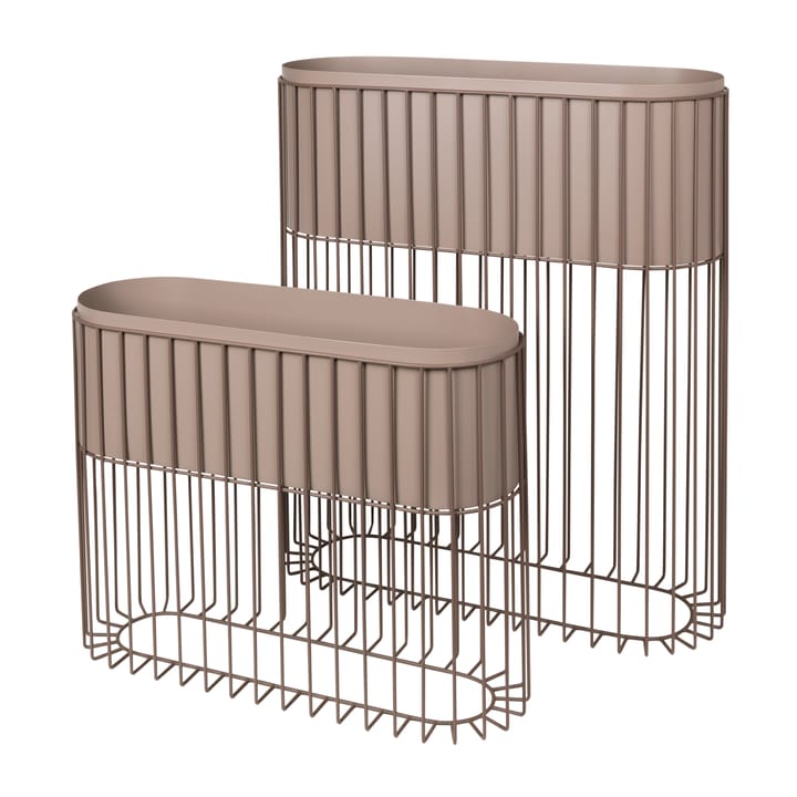 Vasos de plantas Fenja - simply taupe cinza quente - Broste Copenhagen