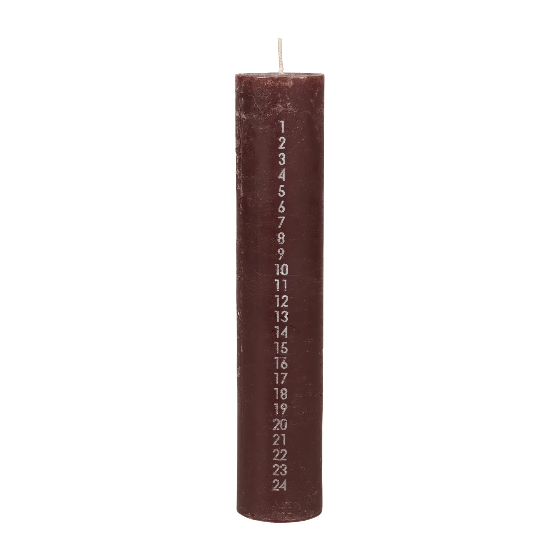 Vela de advento Rustic, Castanho Madder Broste Copenhagen