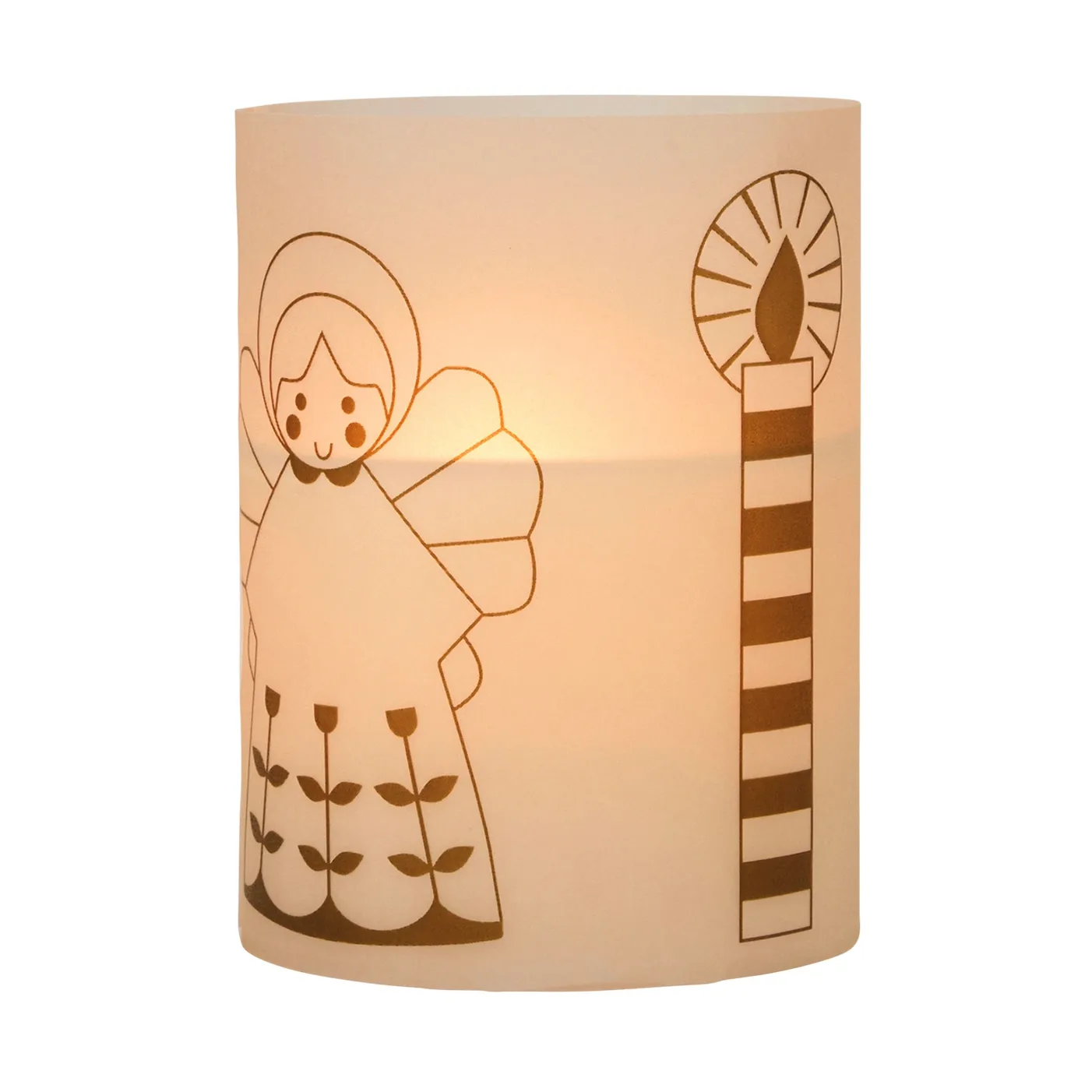 Vela Fairy Tale 12 cm, Branco-verde Broste Copenhagen