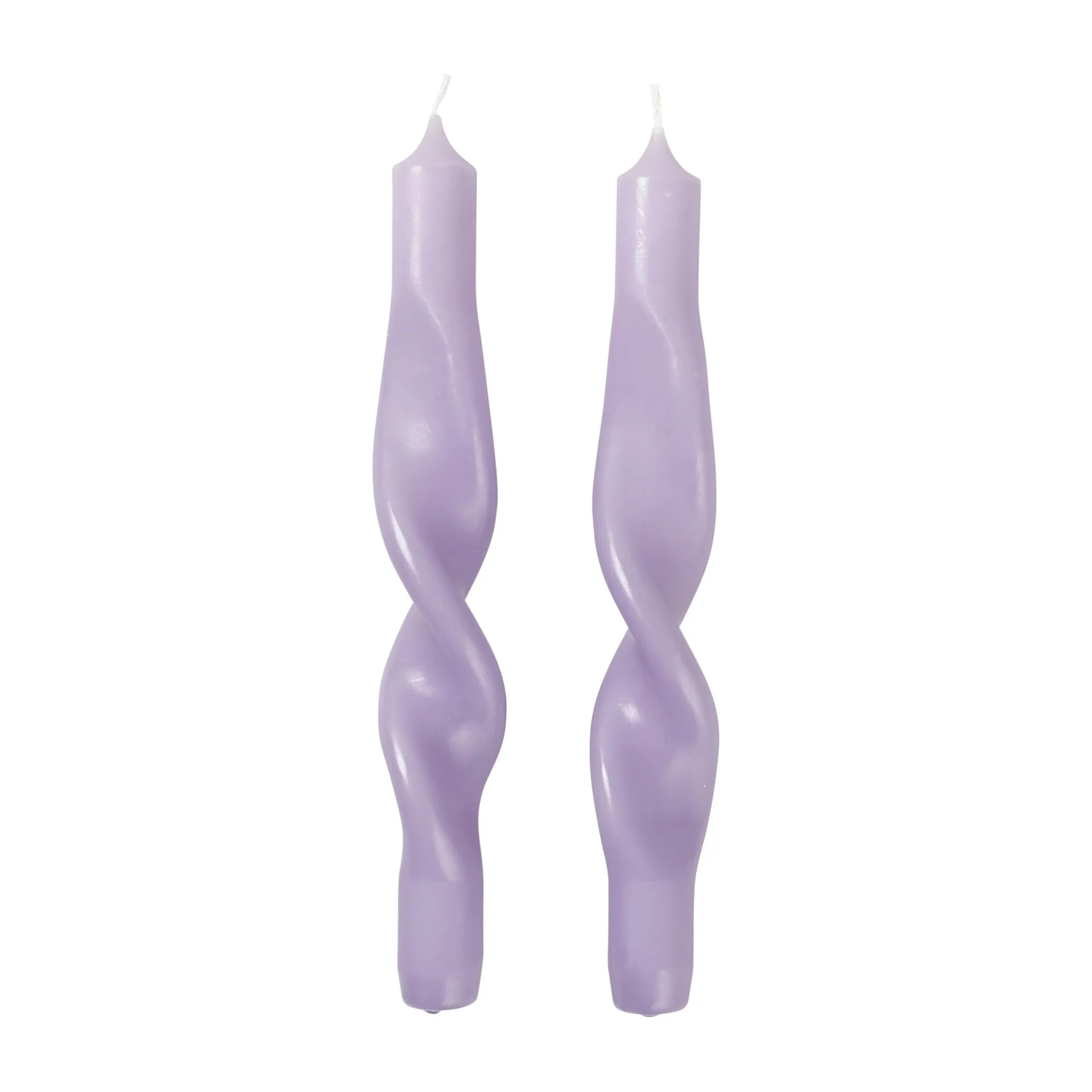 Vela torcida Twist Twisted 23 cm, 2 un., Orchid light purple Broste Copenhagen