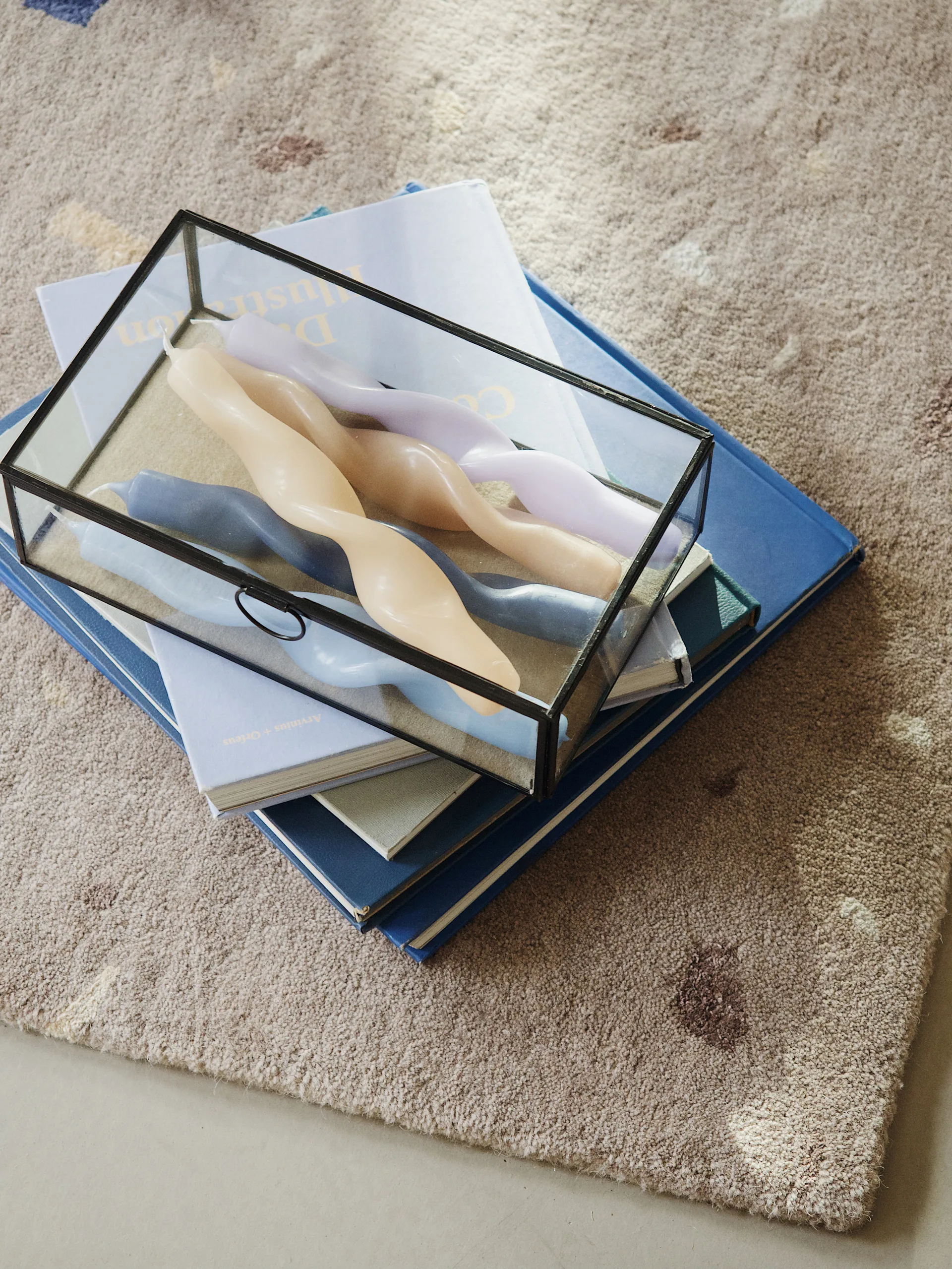 Vela torcida Twist Twisted 23 cm, 2 un., Orchid light purple Broste Copenhagen