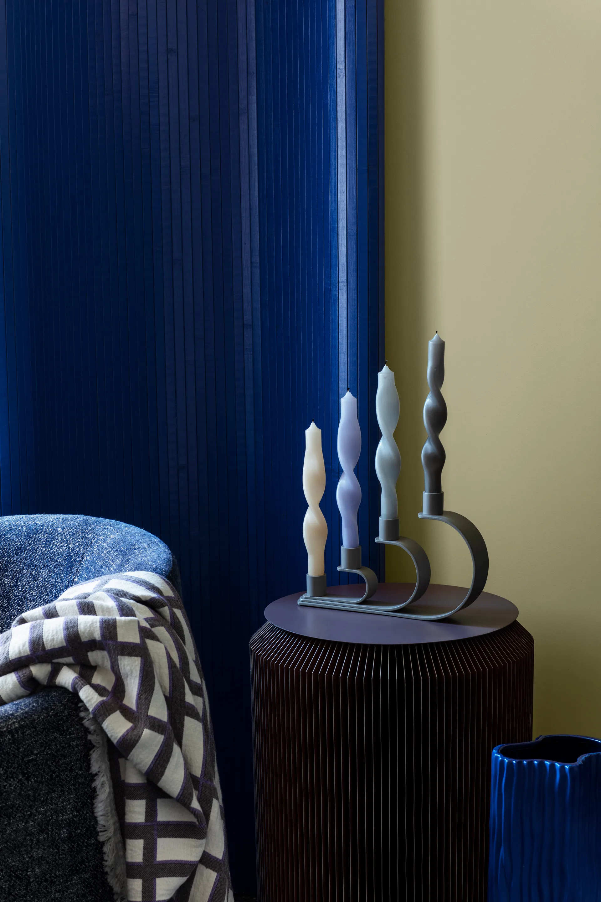 Vela torcida Twist Twisted 23 cm, 2 un., Walnut Broste Copenhagen