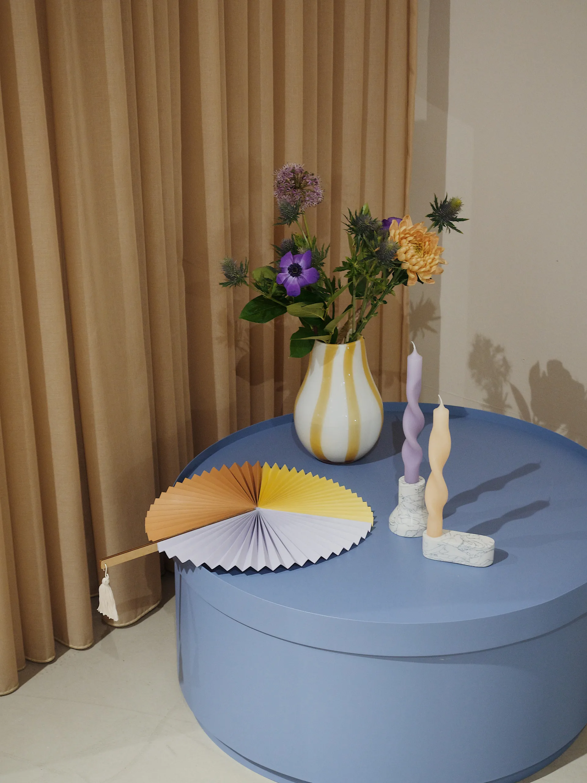 Vela torcida Twist Twisted 23 cm, 2 un., Walnut Broste Copenhagen