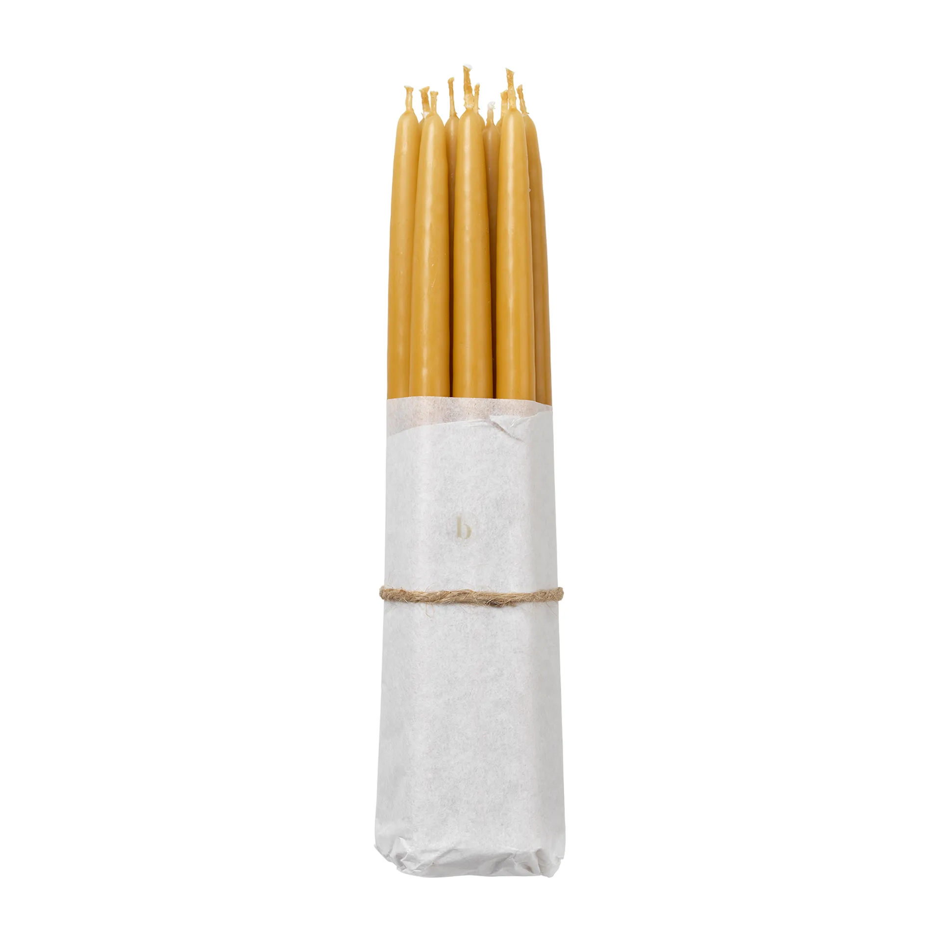 Velas antiquadas banhadas Broste Copenhagen, 10 un., Amarelo dourado Broste Copenhagen