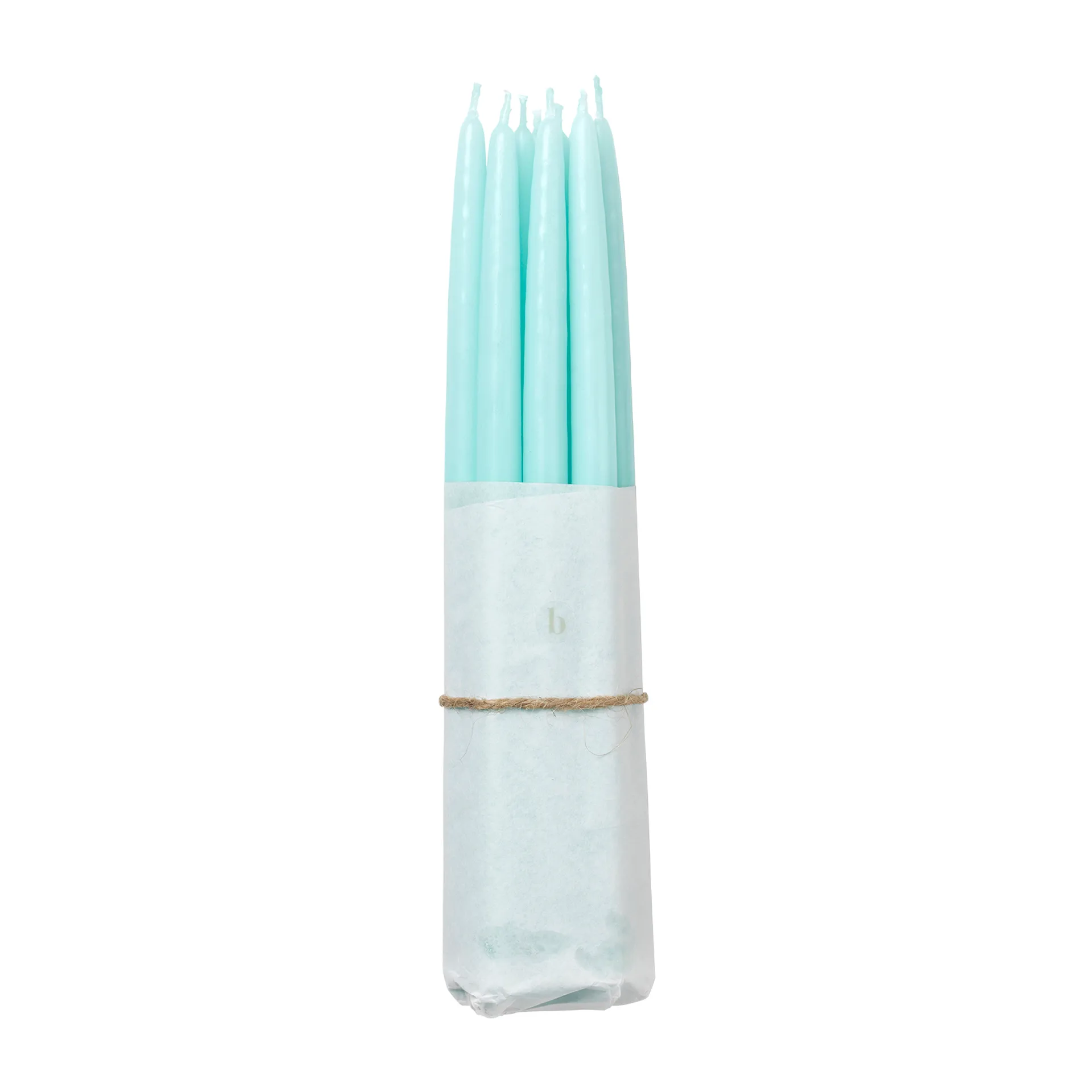Velas antiquadas banhadas Broste Copenhagen, 10 un., Mint green Broste Copenhagen