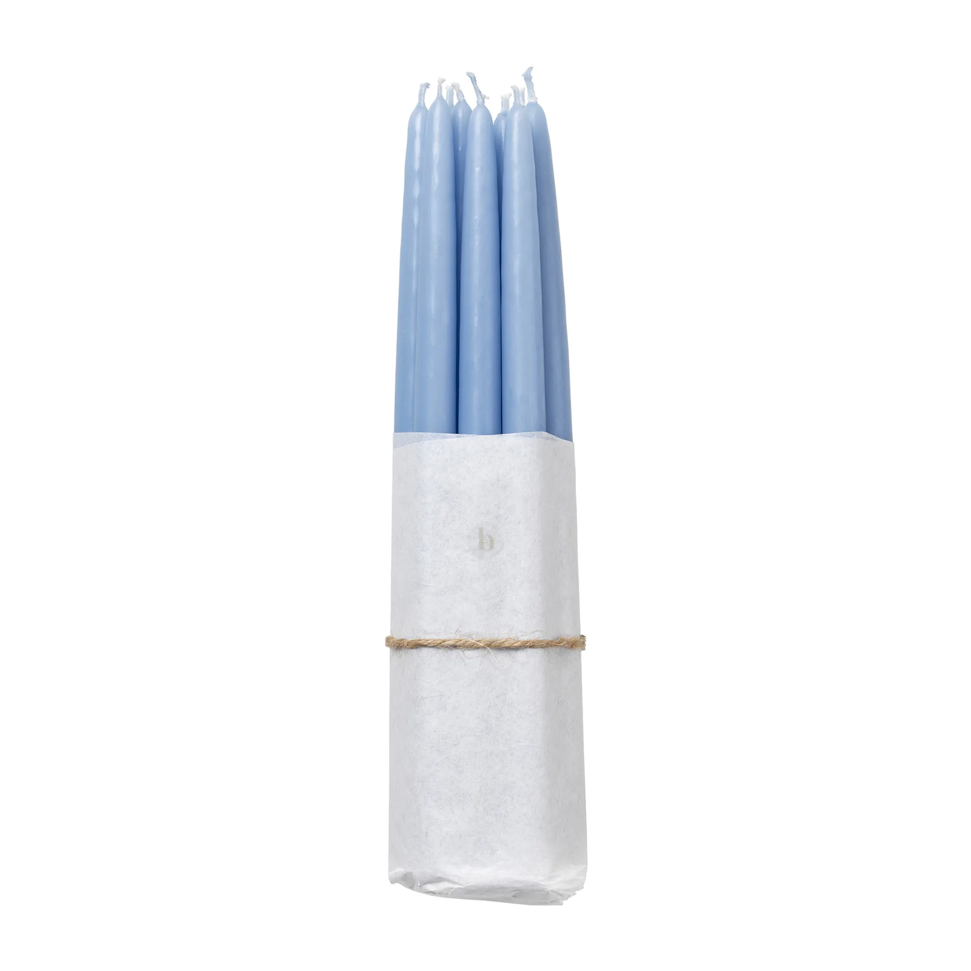 Velas antiquadas banhadas Broste Copenhagen, 10 un., Plein air light blue Broste Copenhagen