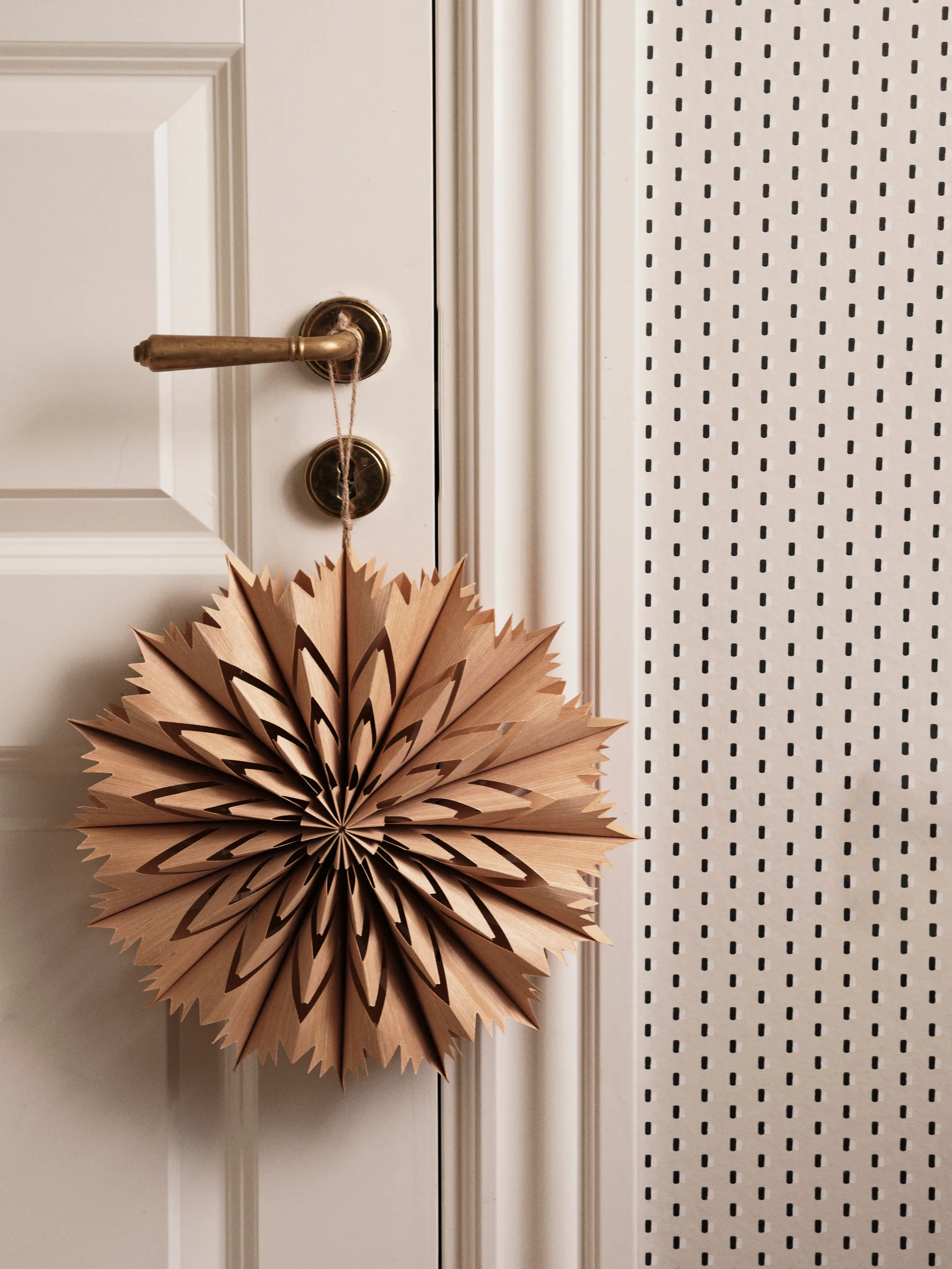 Venja estrela decorativa M Ø40 cm, Natural Broste Copenhagen