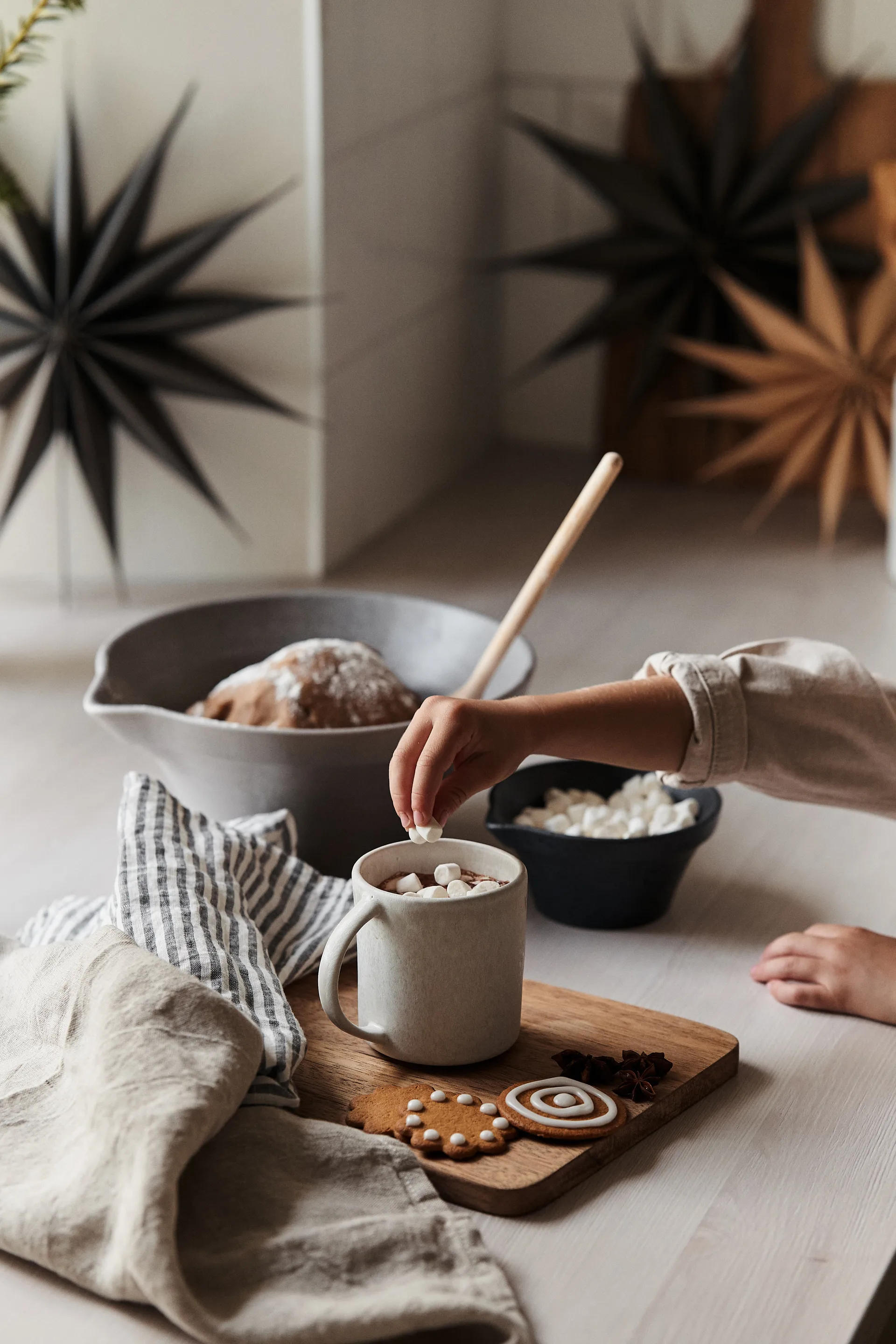 Venok estrela decoração de Natal Ø30 cm, Natural Broste Copenhagen