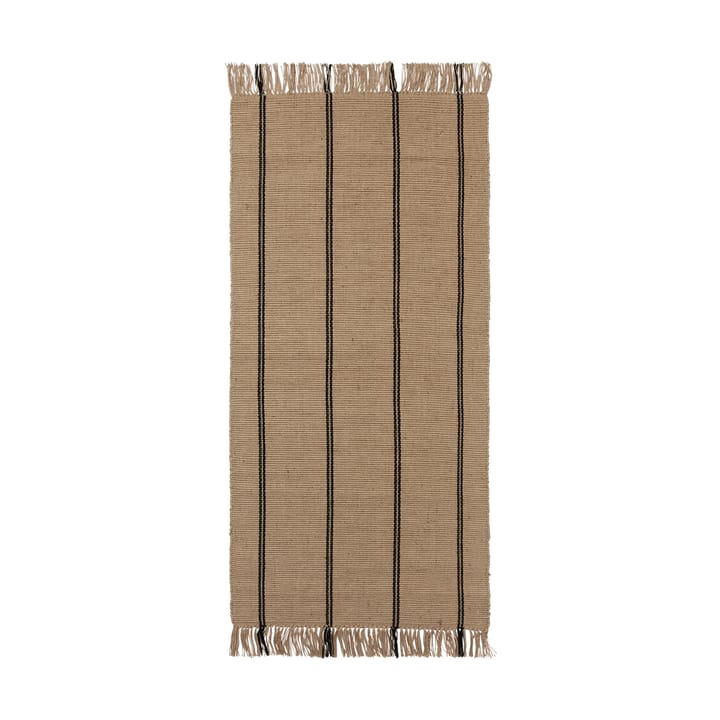 Yuki tapete de corredor  - Preto-natural, 70x140 cm - Broste Copenhagen
