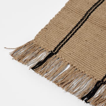 Yuki tapete - Preto-natural, 140x200 cm - Broste Copenhagen