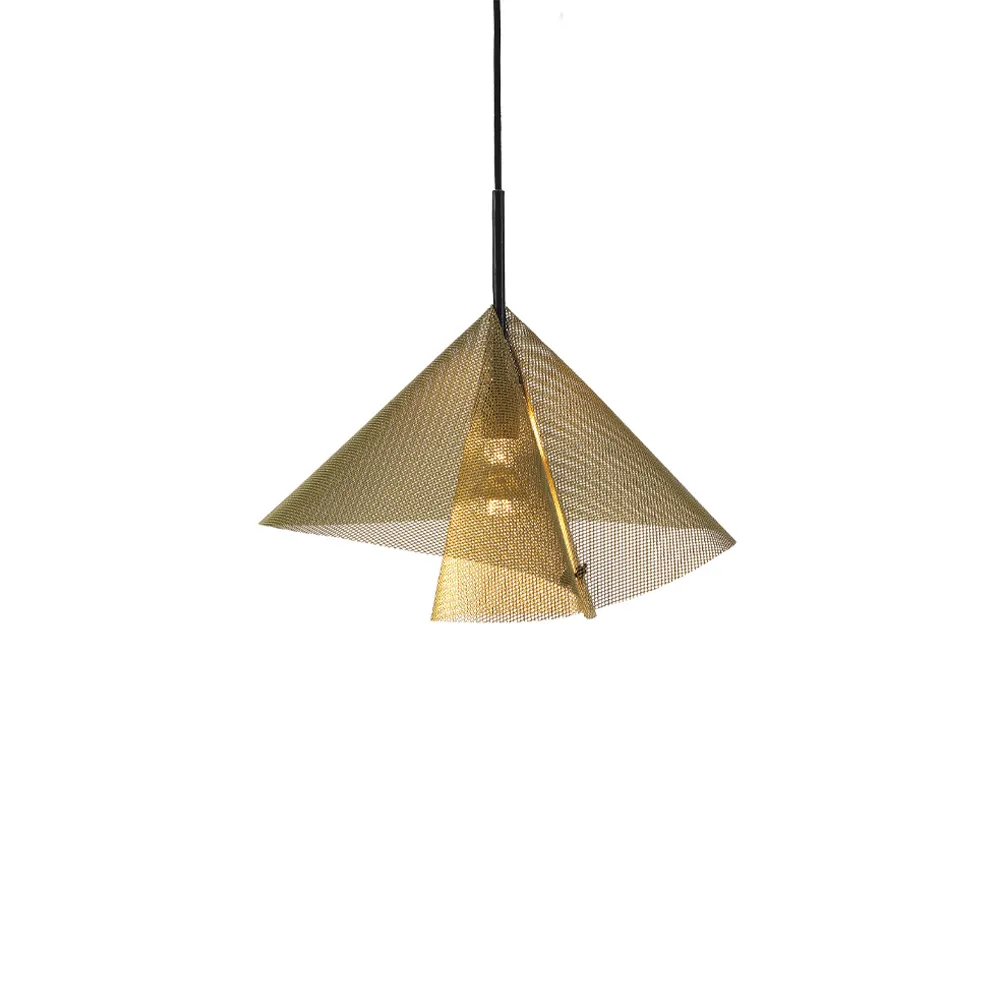 Candeeiro suspenso Diffus, Dourado, Ø45x32 cm Bsweden