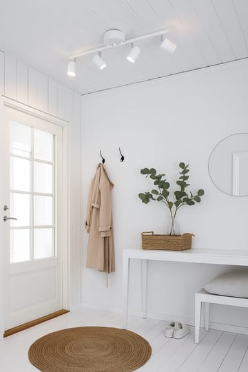 Candeeiro de focos de teto Correct 4 - Branco - By Rydéns