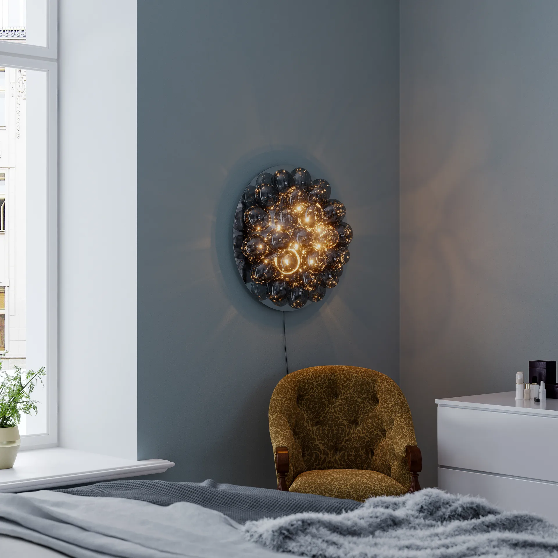 Candeeiro de parede Gross Ø60 cm, Smoke By Rydéns