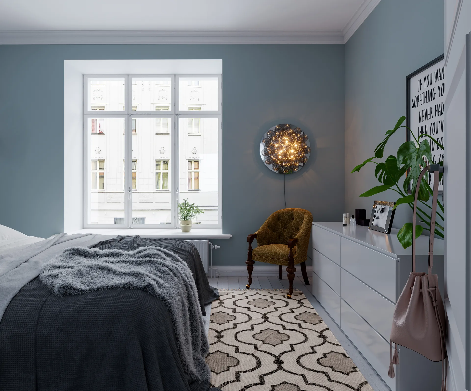 Candeeiro de parede Gross Ø60 cm, Smoke By Rydéns