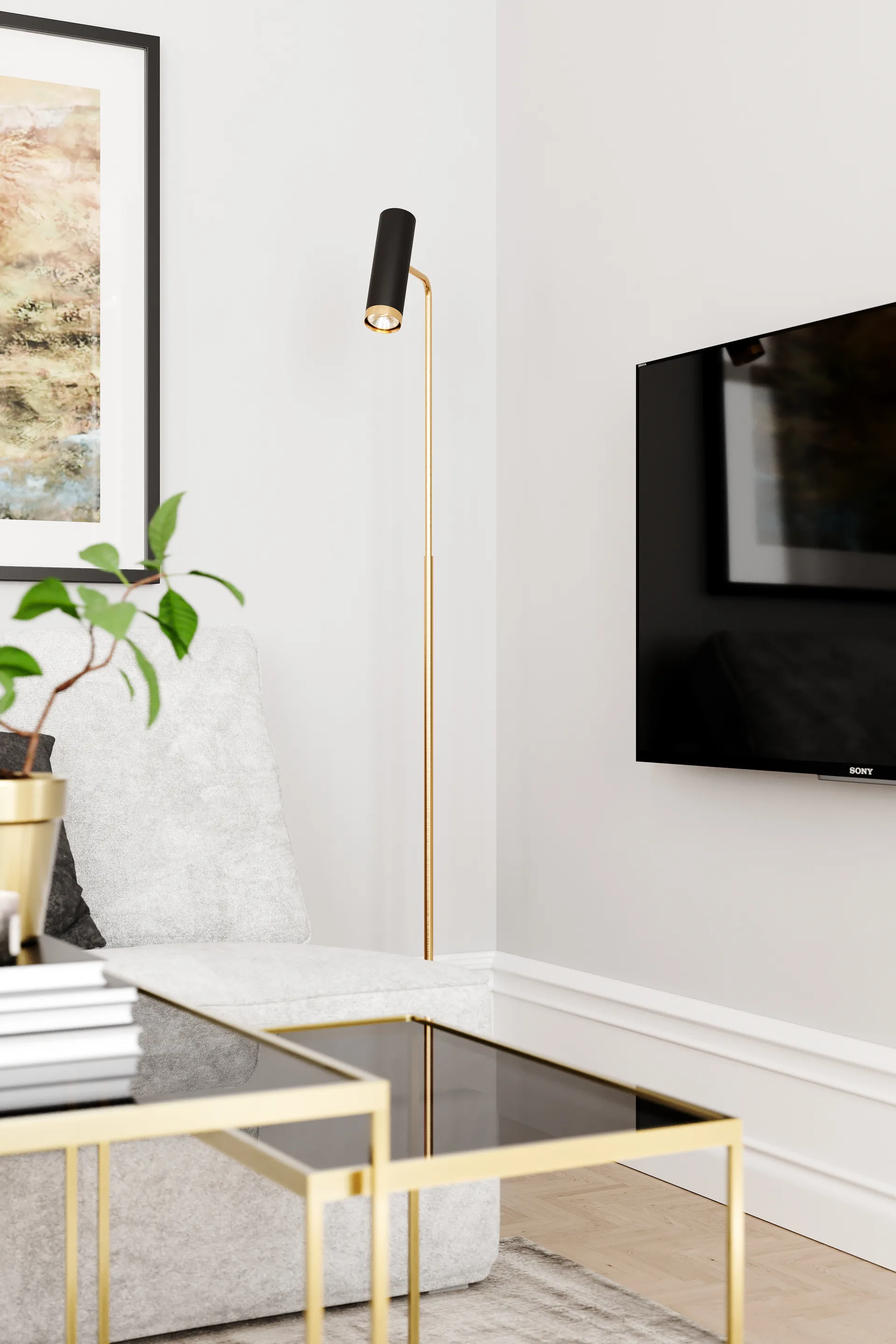 Candeeiro de pé Puls , Preto mate  By Rydéns