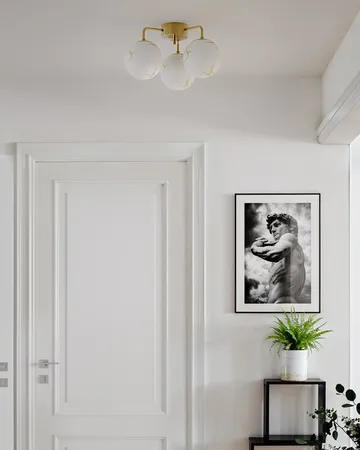 Candeeiro de teto Bellagio 3-lite - Latão-branco - By Rydéns